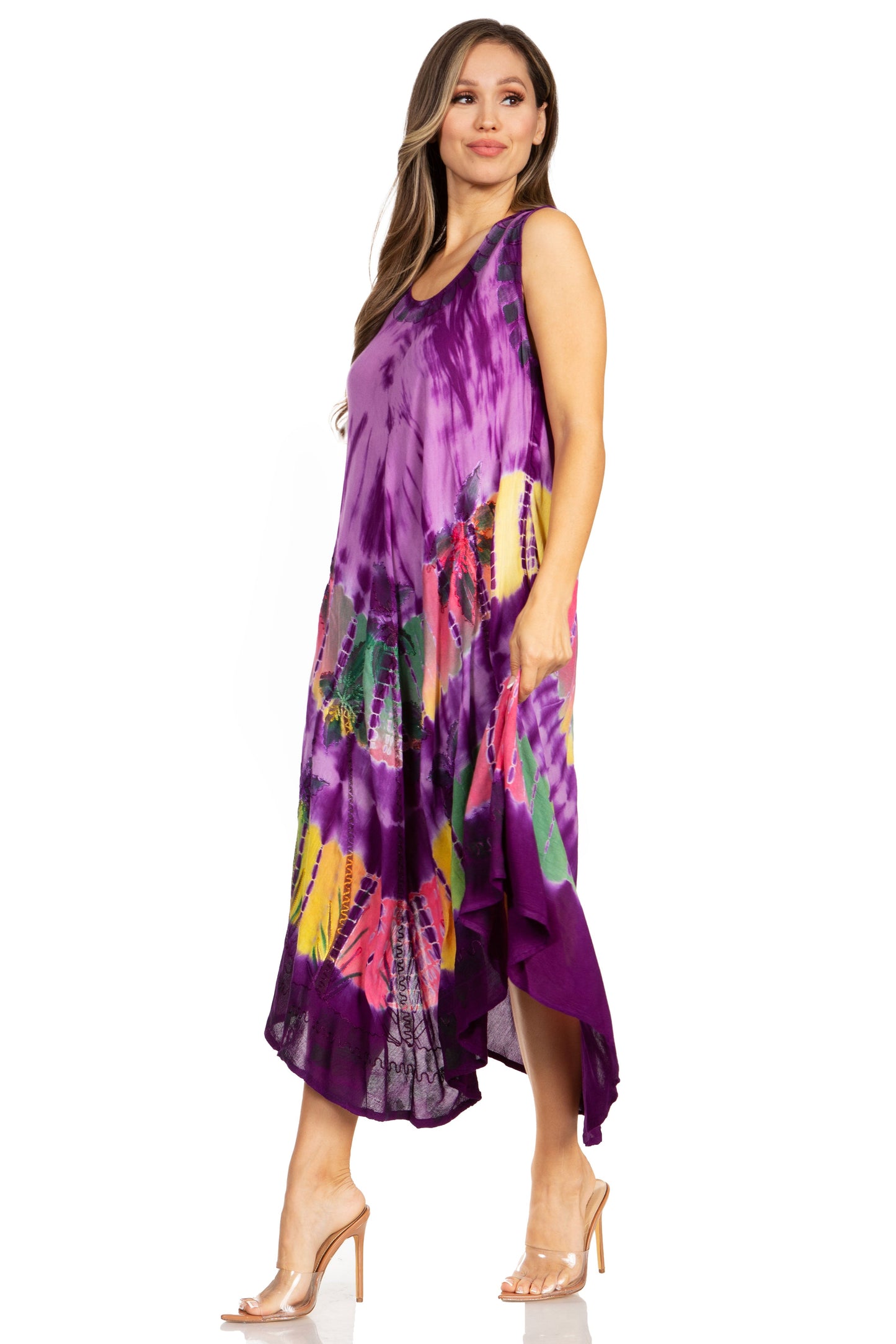 Sakkas Tasanee Caftan Tank Dress / Cover Up - Concordia Style Boutique