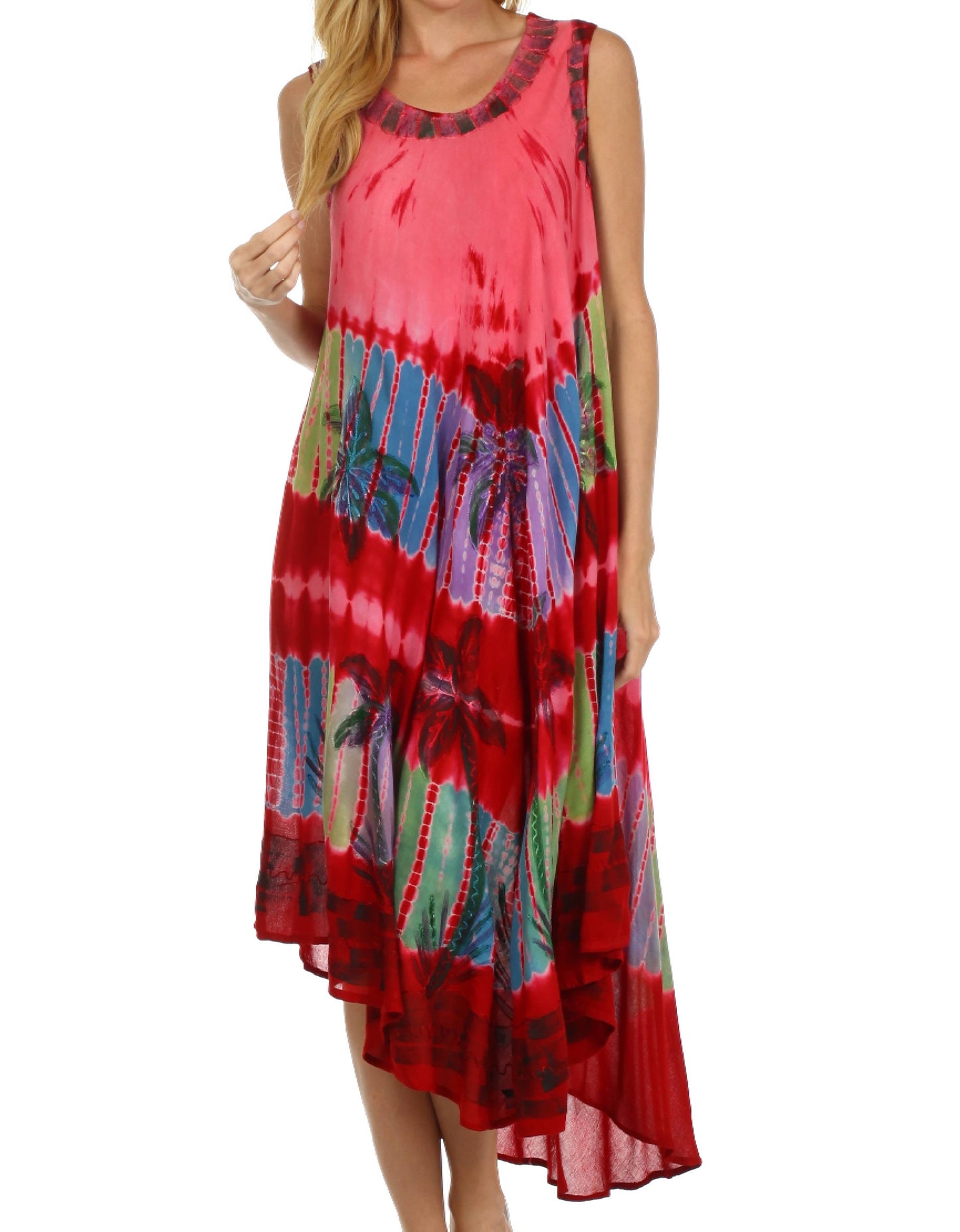 Sakkas Tasanee Caftan Tank Dress / Cover Up - Concordia Style Boutique