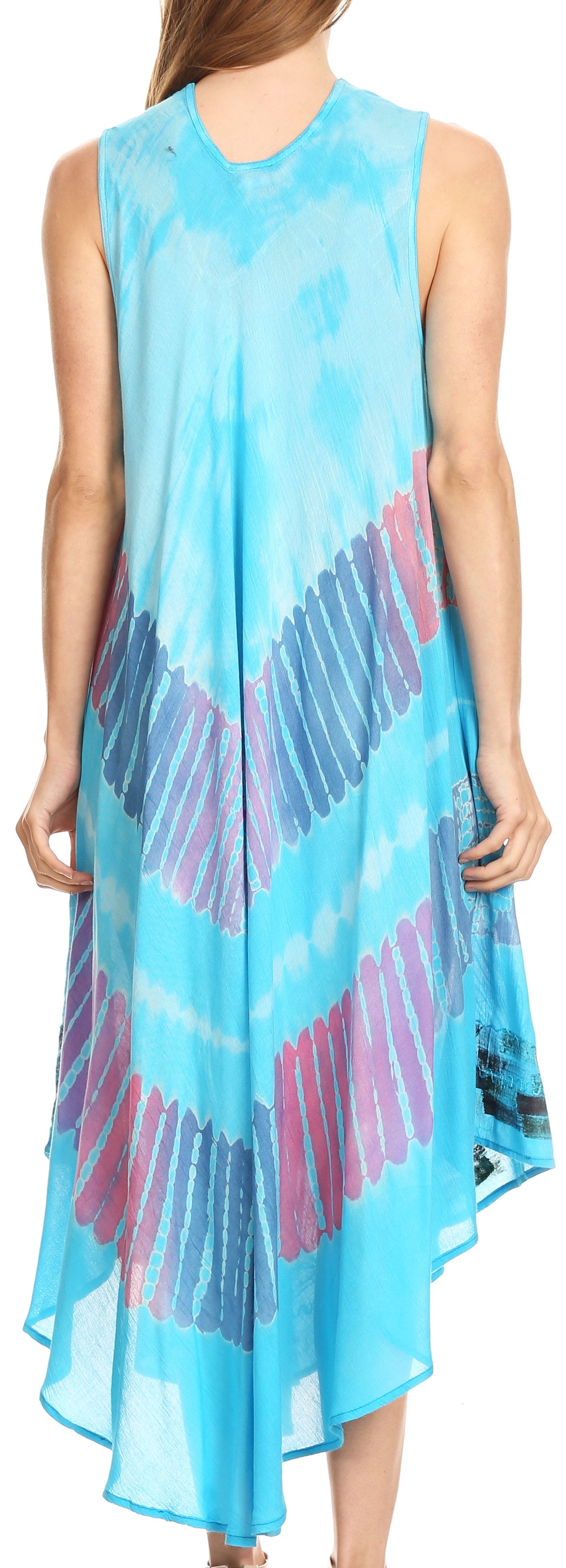 Sakkas Tasanee Caftan Tank Dress / Cover Up - Concordia Style Boutique