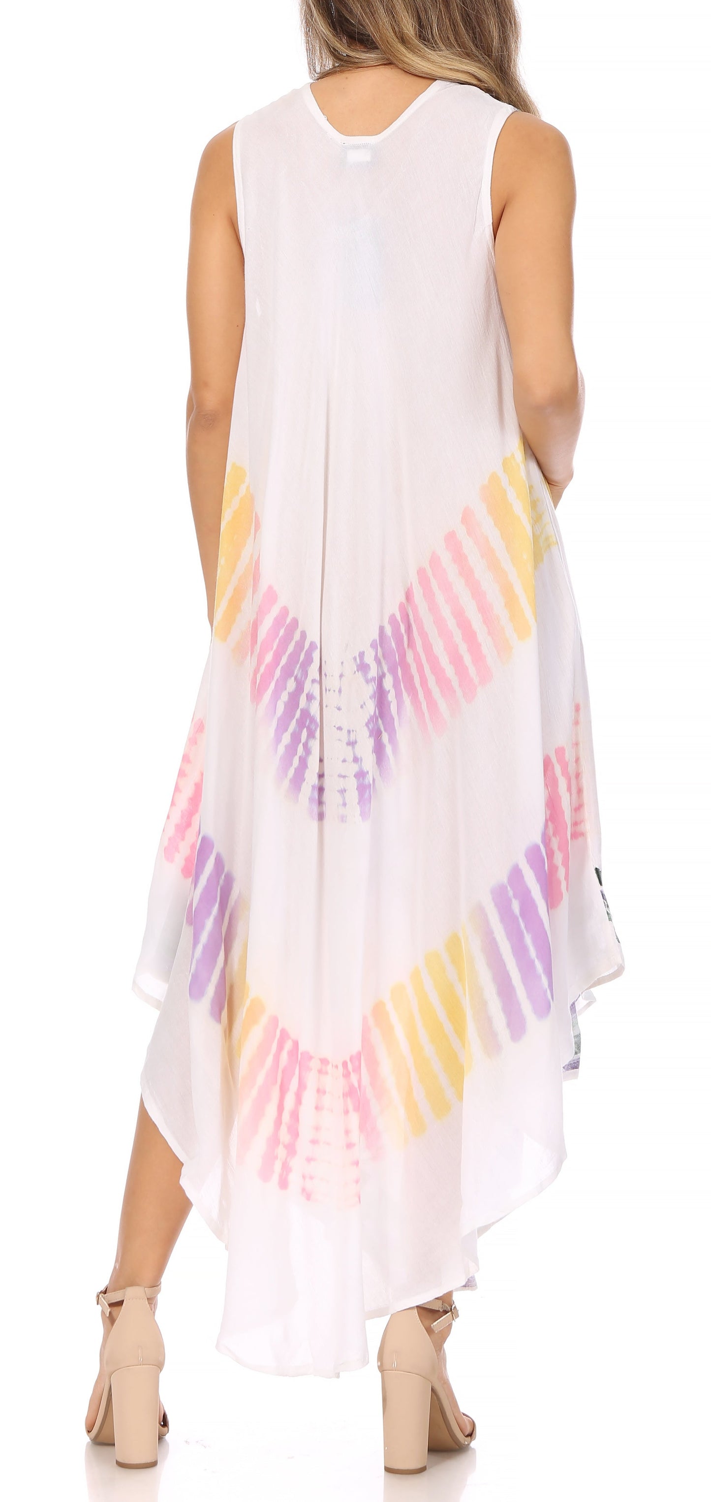 Sakkas Tasanee Caftan Tank Dress / Cover Up - Concordia Style Boutique