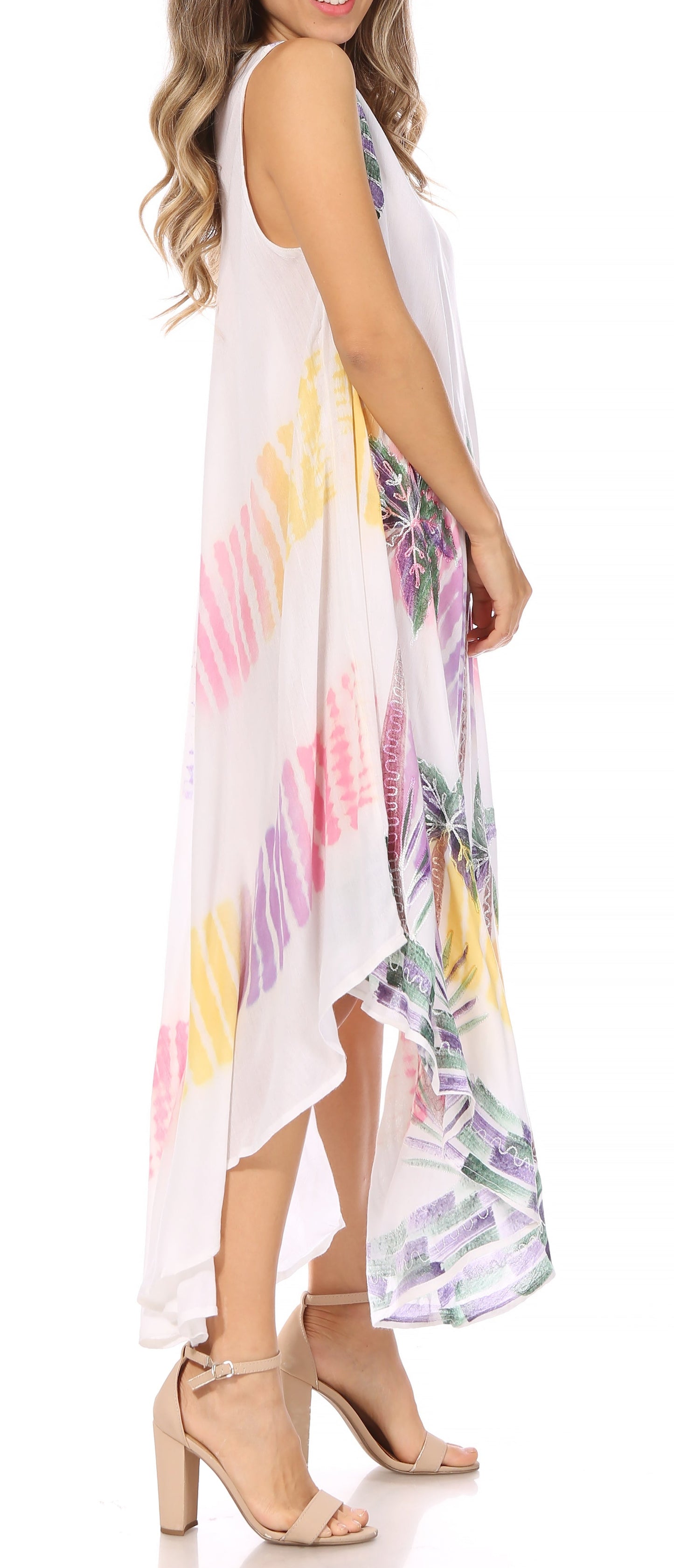 Sakkas Tasanee Caftan Tank Dress / Cover Up - Concordia Style Boutique