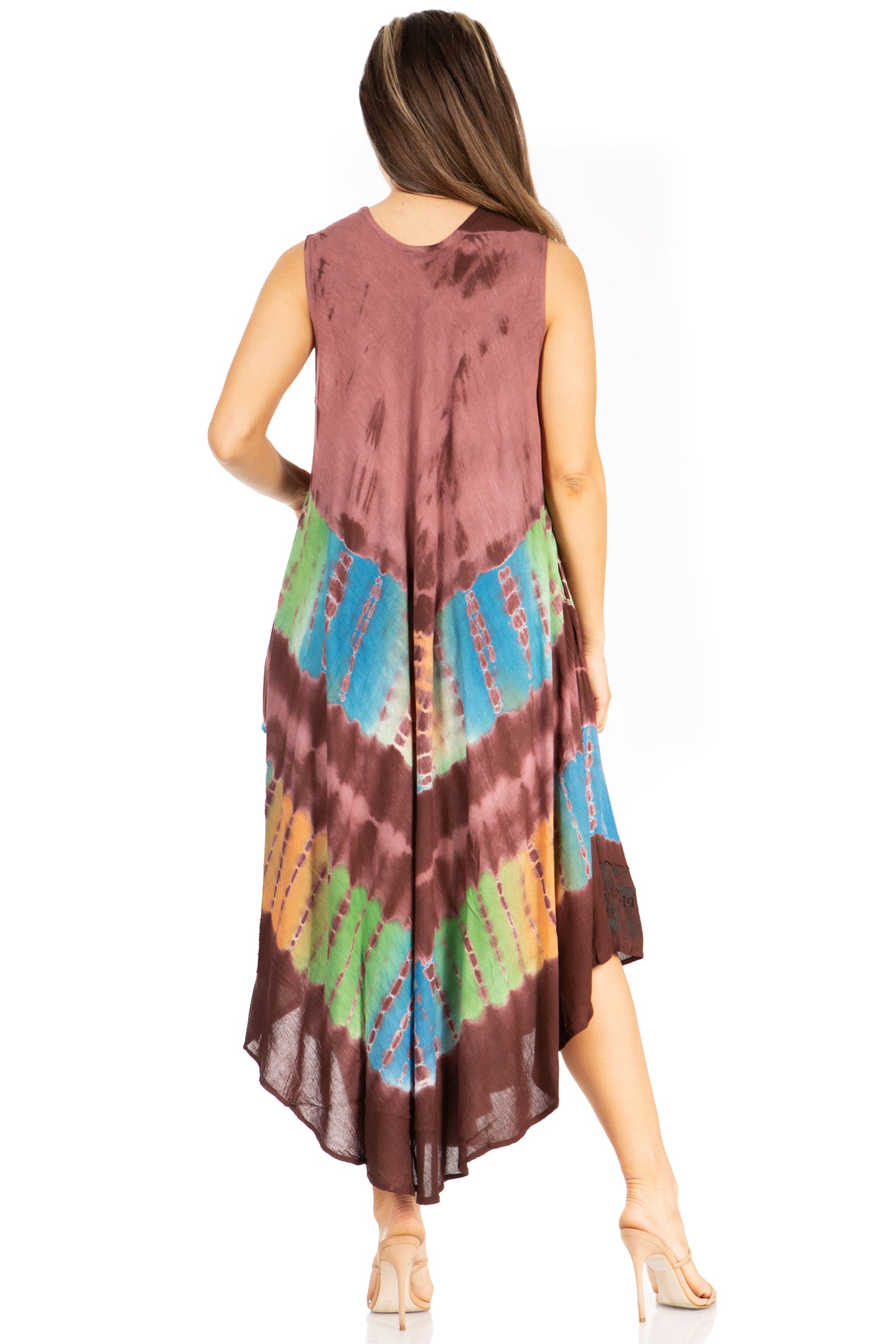 Sakkas Tasanee Caftan Tank Dress / Cover Up - Concordia Style Boutique