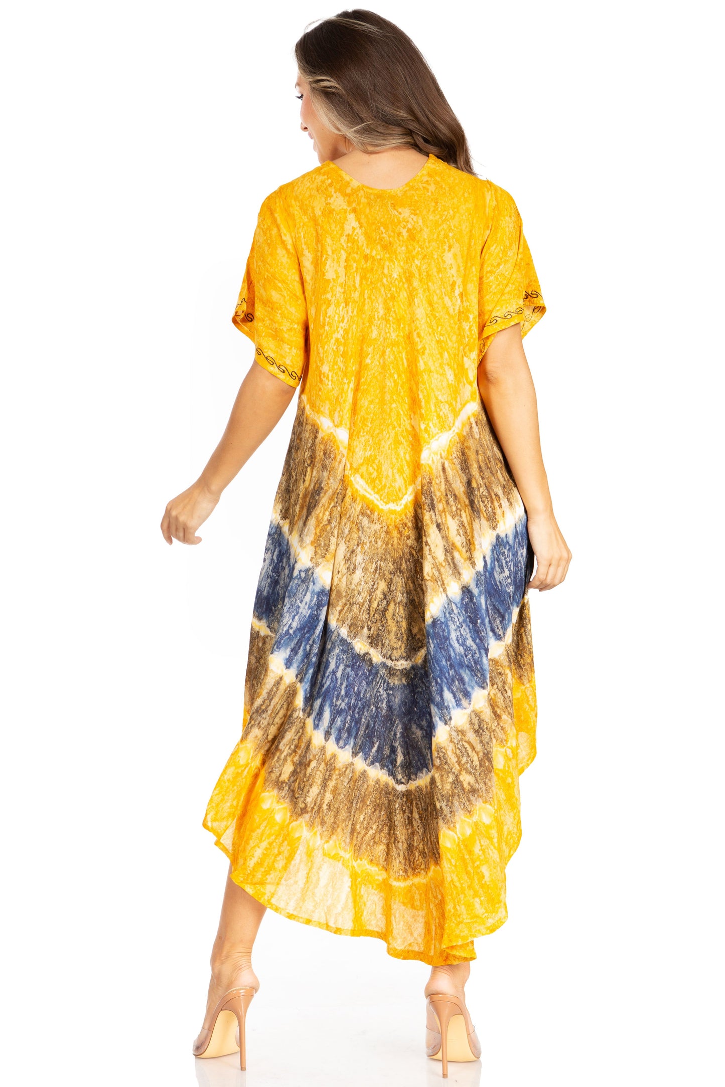 Sakkas Viveka Embroidered Caftan Dress - Concordia Style Boutique