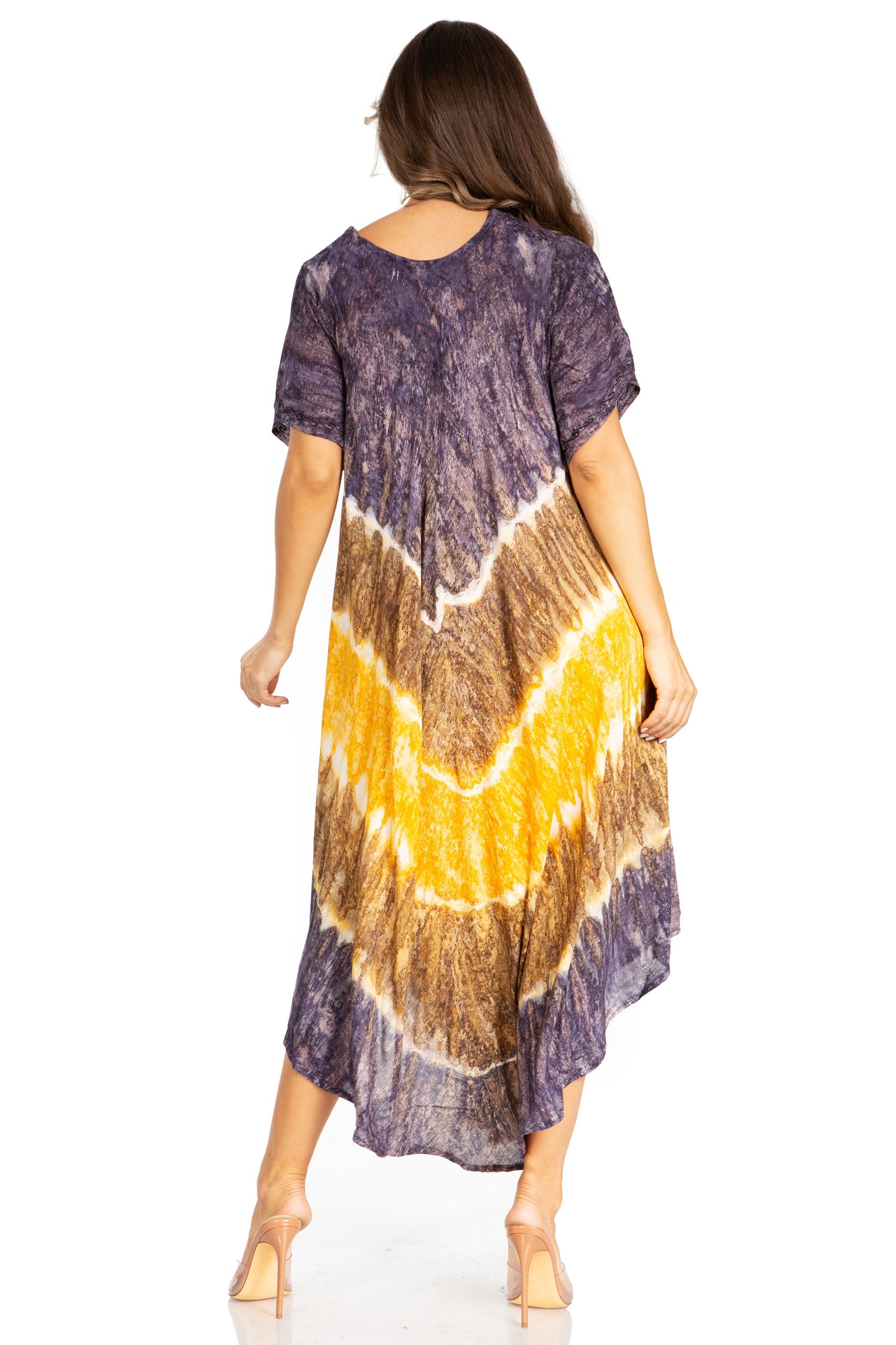 Sakkas Viveka Embroidered Caftan Dress - Concordia Style Boutique
