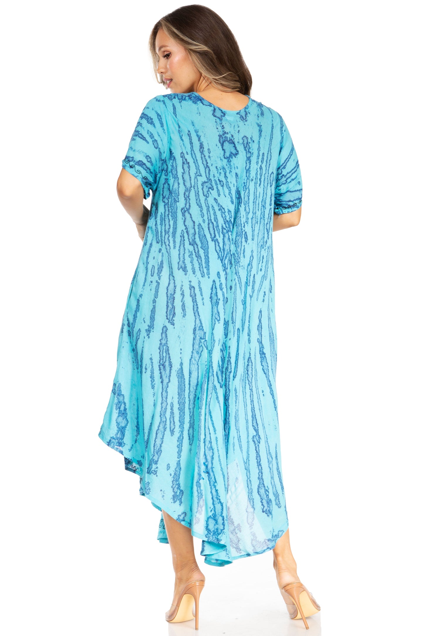 Sakkas Viveka Embroidered Caftan Dress - Concordia Style Boutique