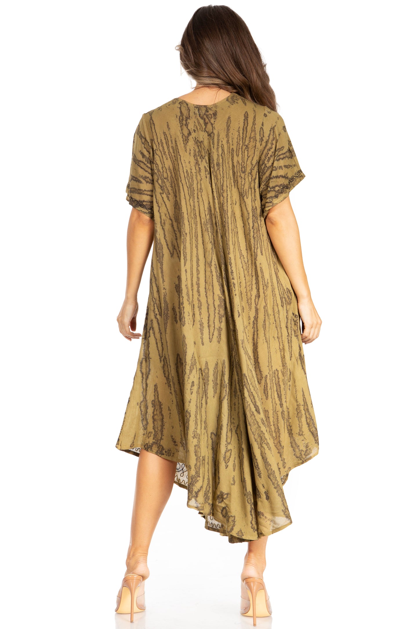 Sakkas Viveka Embroidered Caftan Dress - Concordia Style Boutique