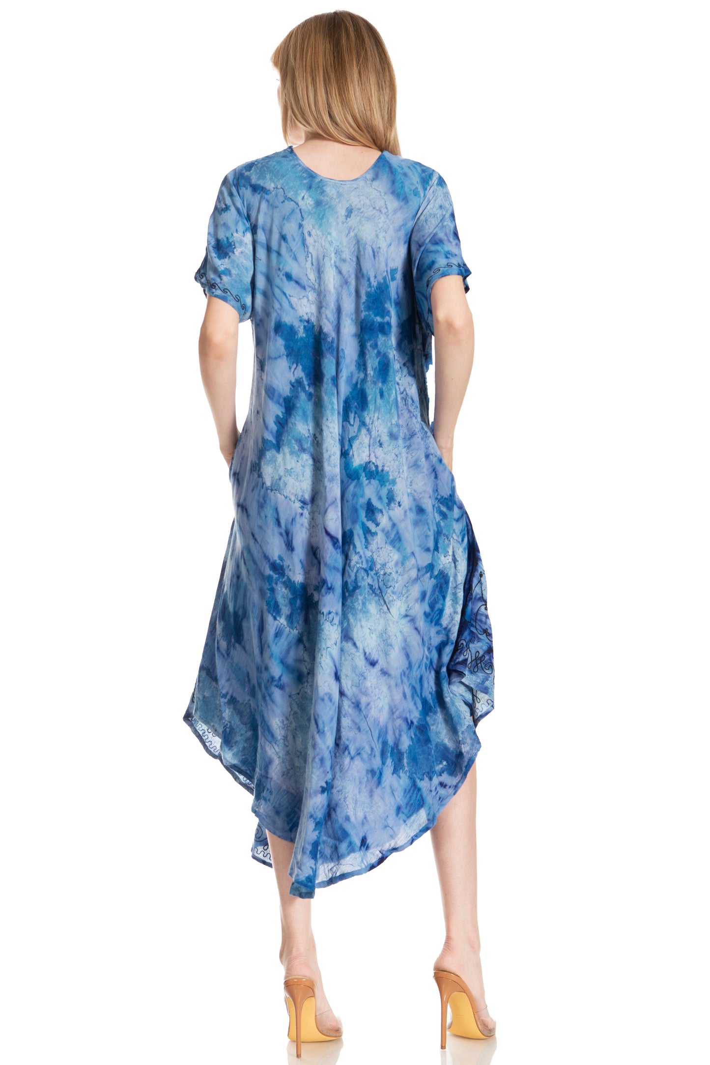 Sakkas Viveka Embroidered Caftan Dress - Concordia Style Boutique