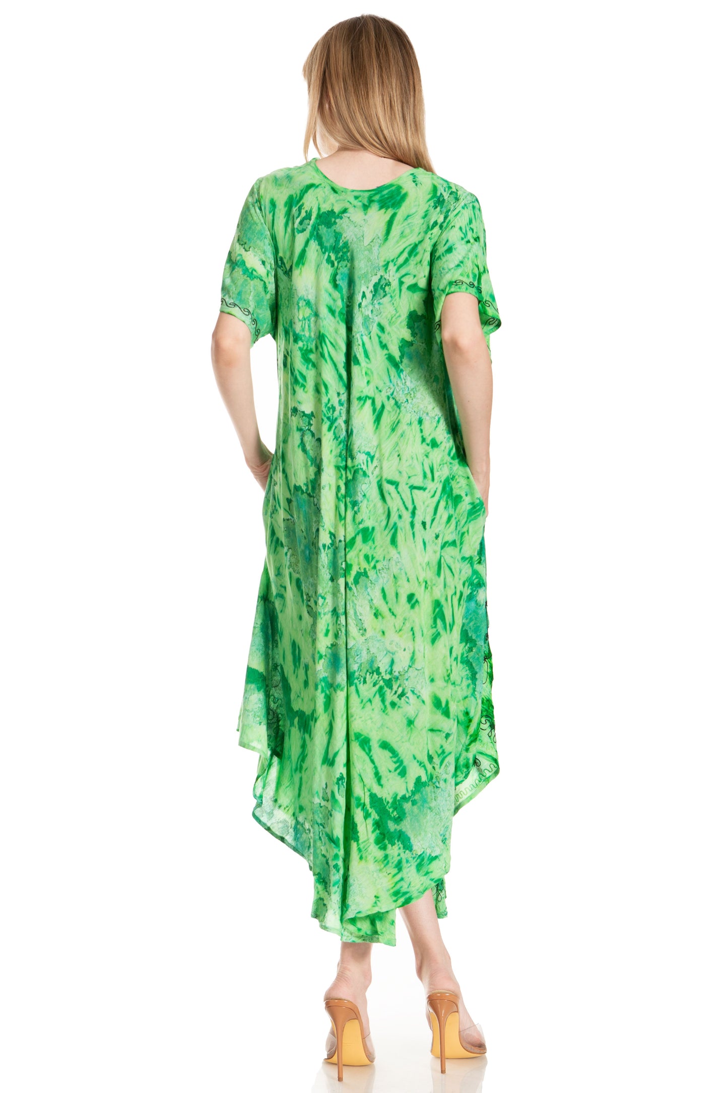 Sakkas Viveka Embroidered Caftan Dress - Concordia Style Boutique
