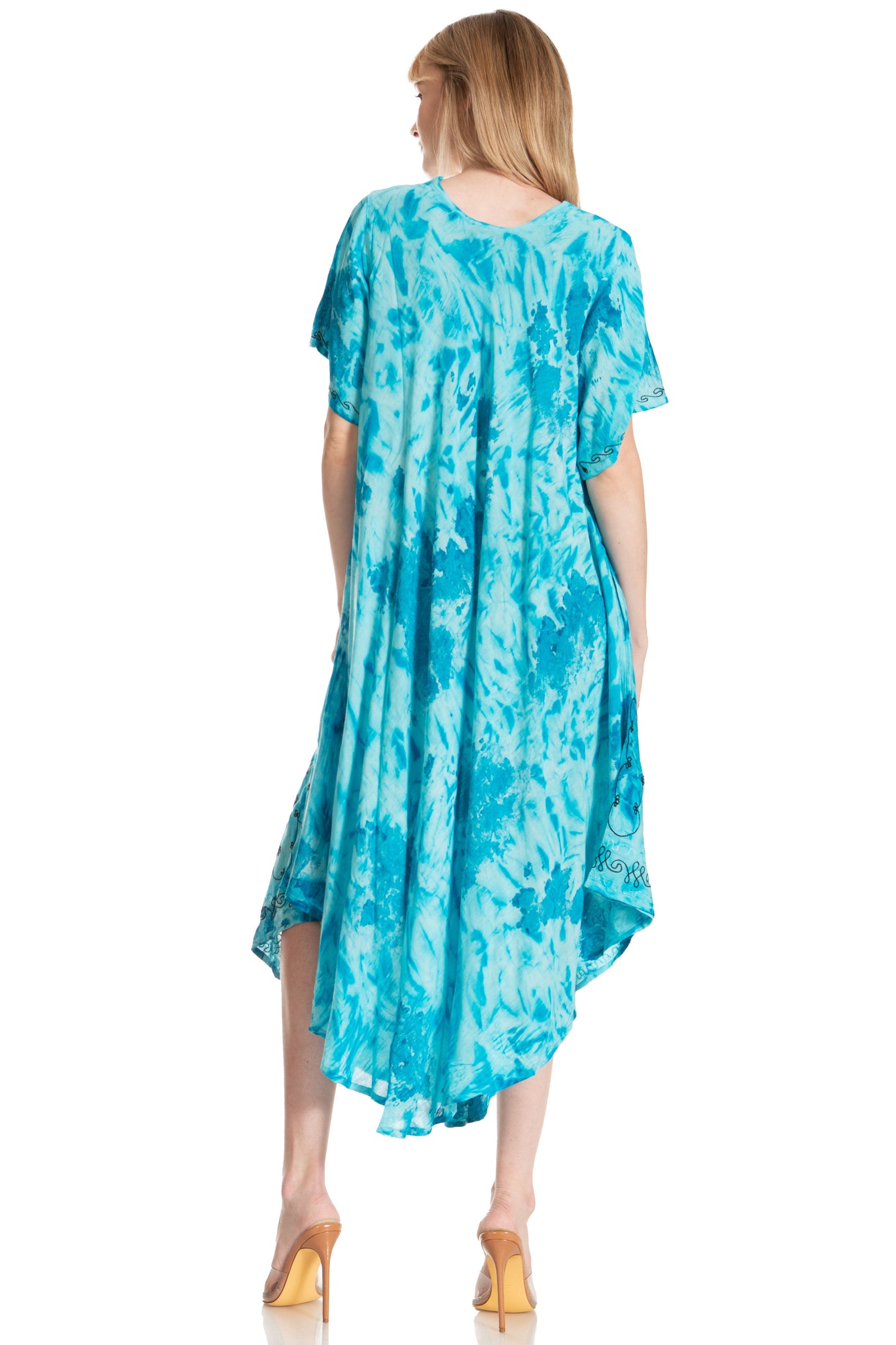 Sakkas Viveka Embroidered Caftan Dress - Concordia Style Boutique