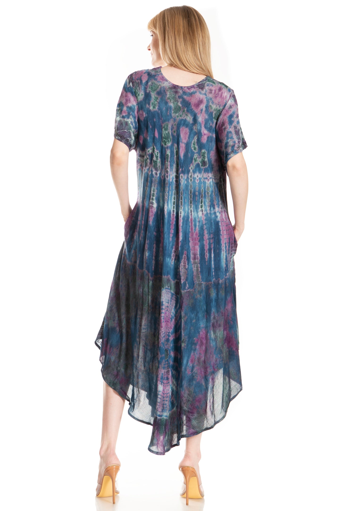 Sakkas Viveka Embroidered Caftan Dress - Concordia Style Boutique