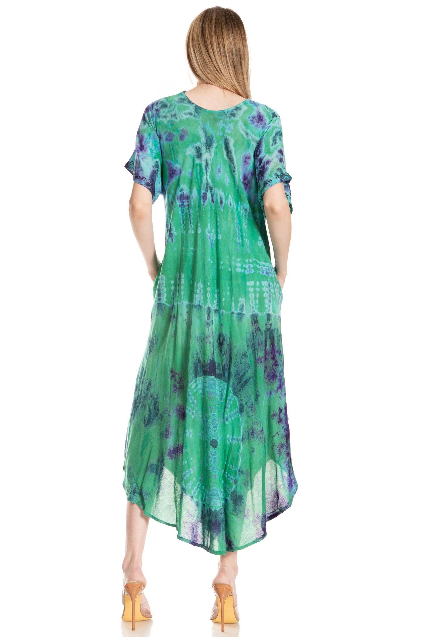 Sakkas Viveka Embroidered Caftan Dress - Concordia Style Boutique