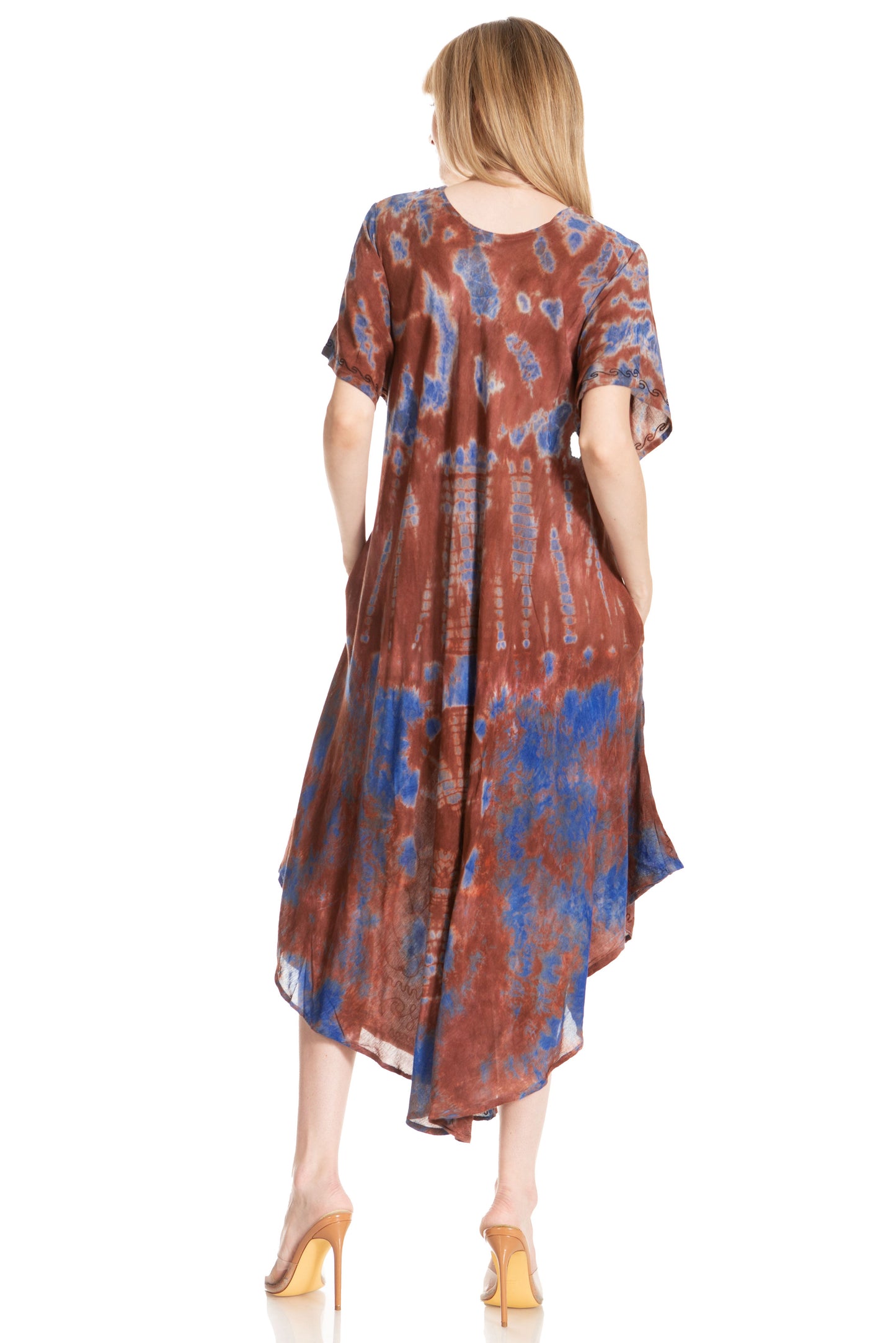 Sakkas Viveka Embroidered Caftan Dress - Concordia Style Boutique