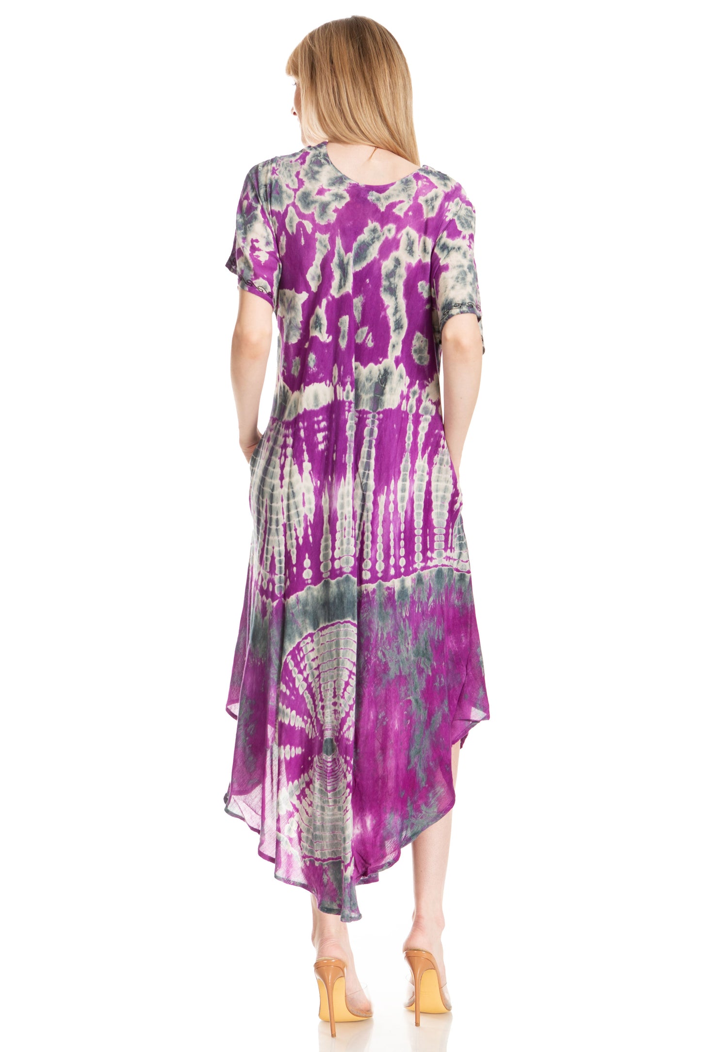 Sakkas Viveka Embroidered Caftan Dress - Concordia Style Boutique