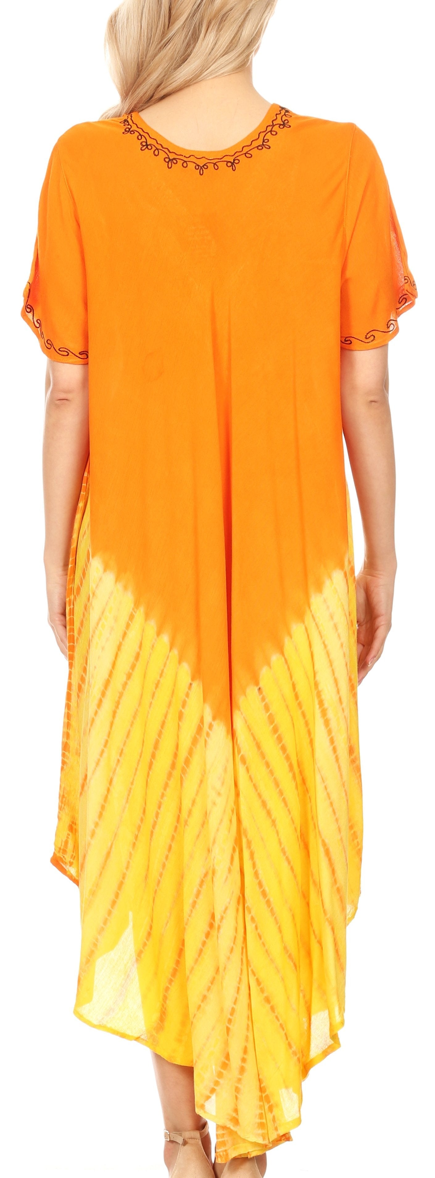 Sakkas Viveka Embroidered Caftan Dress - Concordia Style Boutique