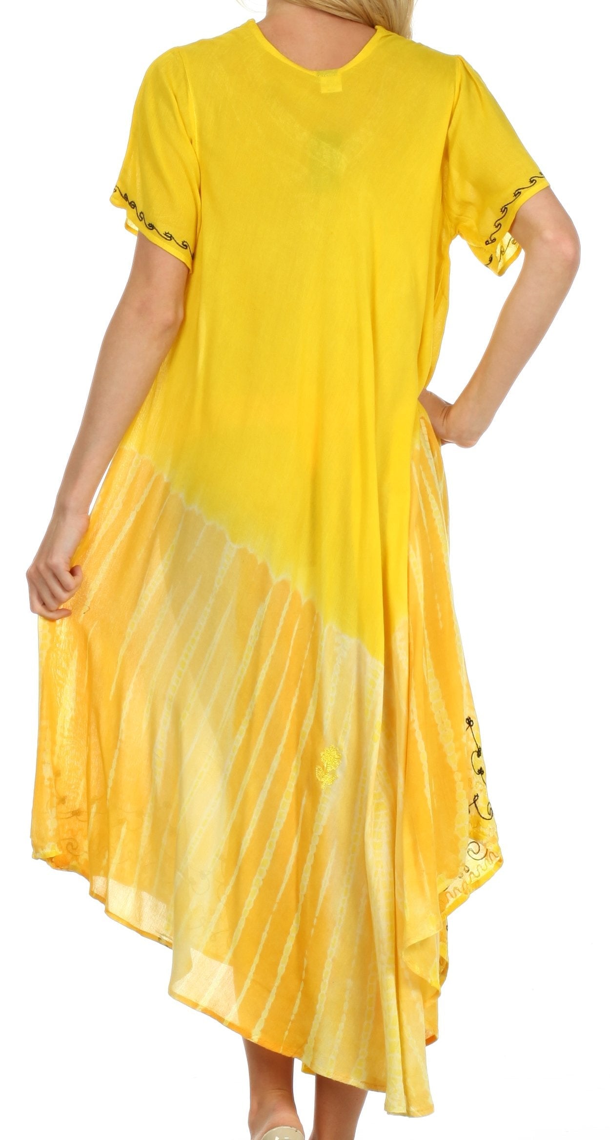 Sakkas Viveka Embroidered Caftan Dress - Concordia Style Boutique