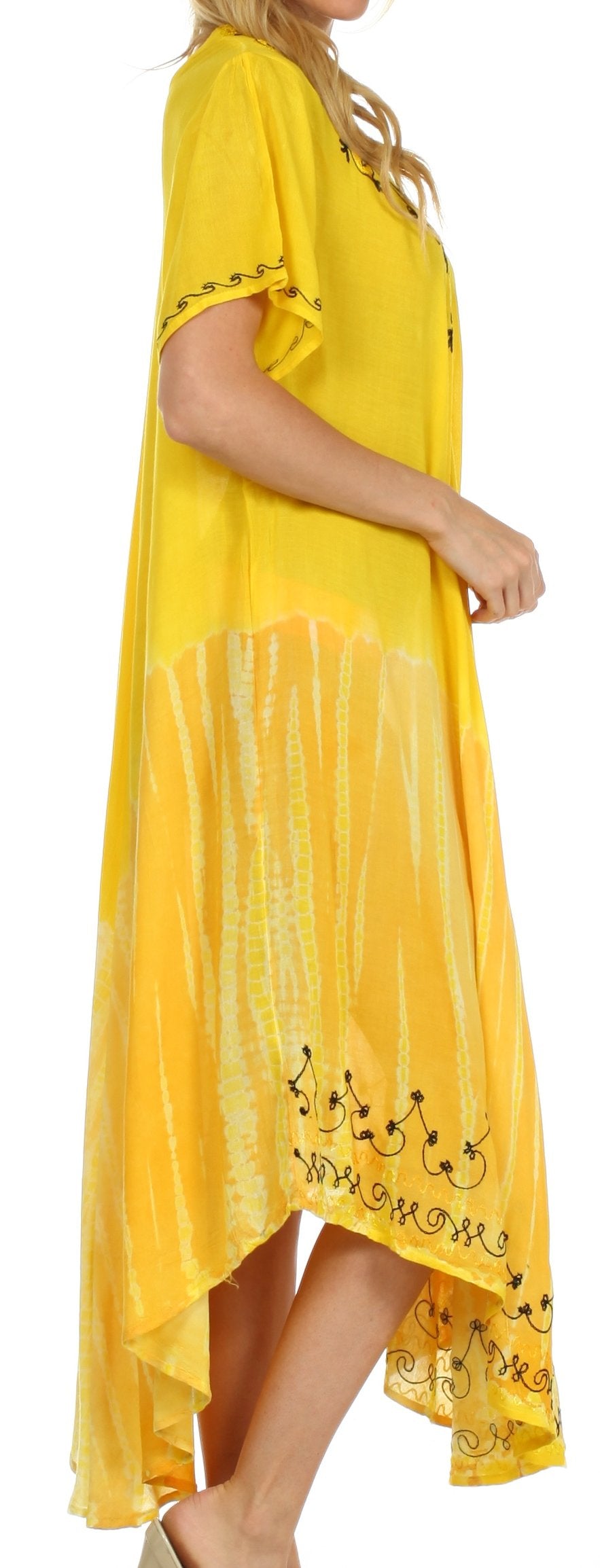 Sakkas Viveka Embroidered Caftan Dress - Concordia Style Boutique