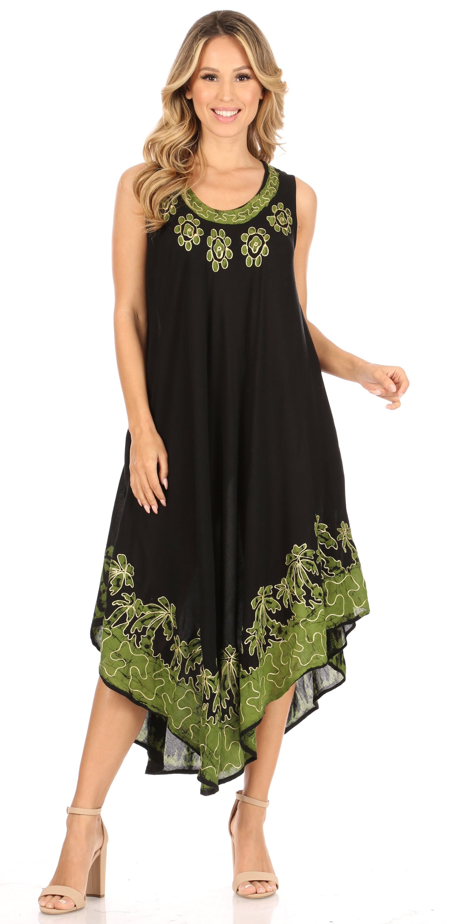 Sakkas Sundari Caftan Tank Dress / Cover Up - Concordia Style Boutique
