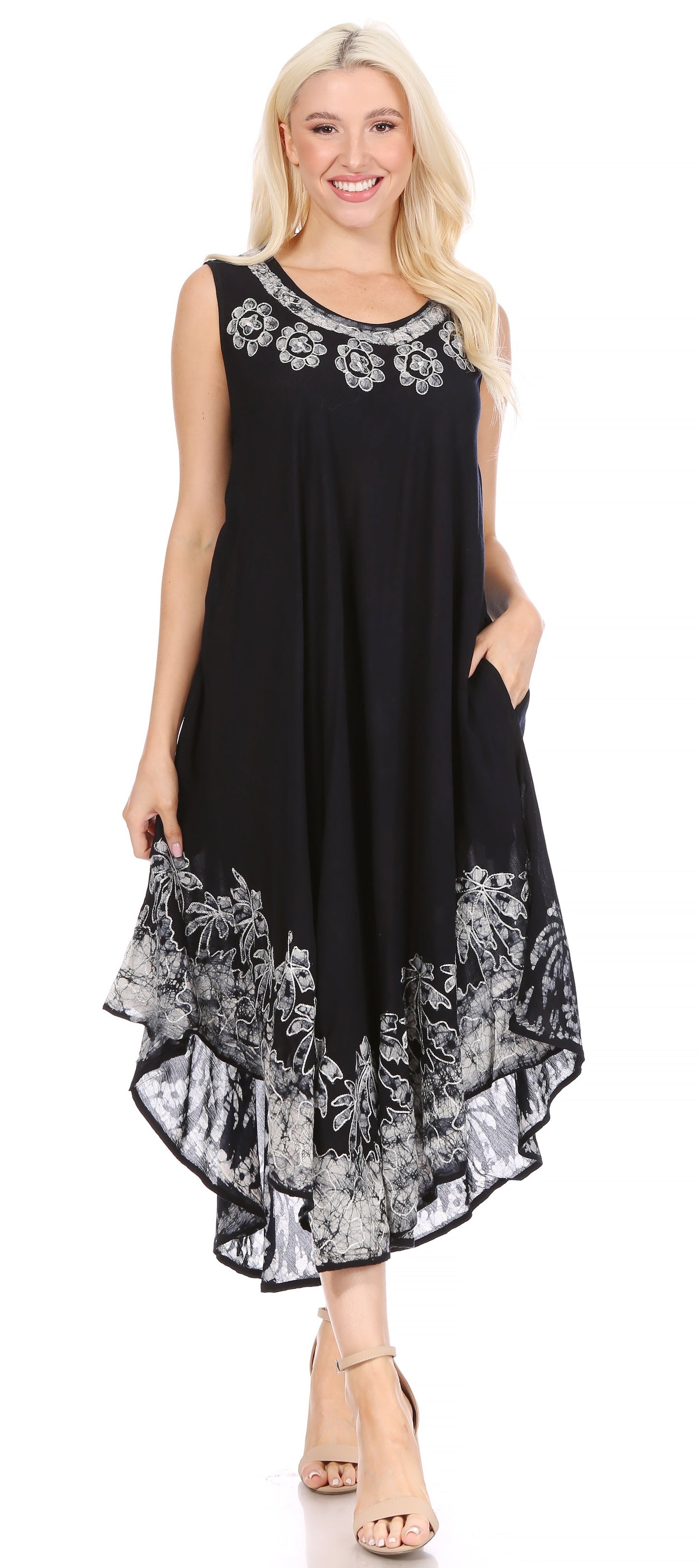 Sakkas Sundari Caftan Tank Dress / Cover Up - Concordia Style Boutique
