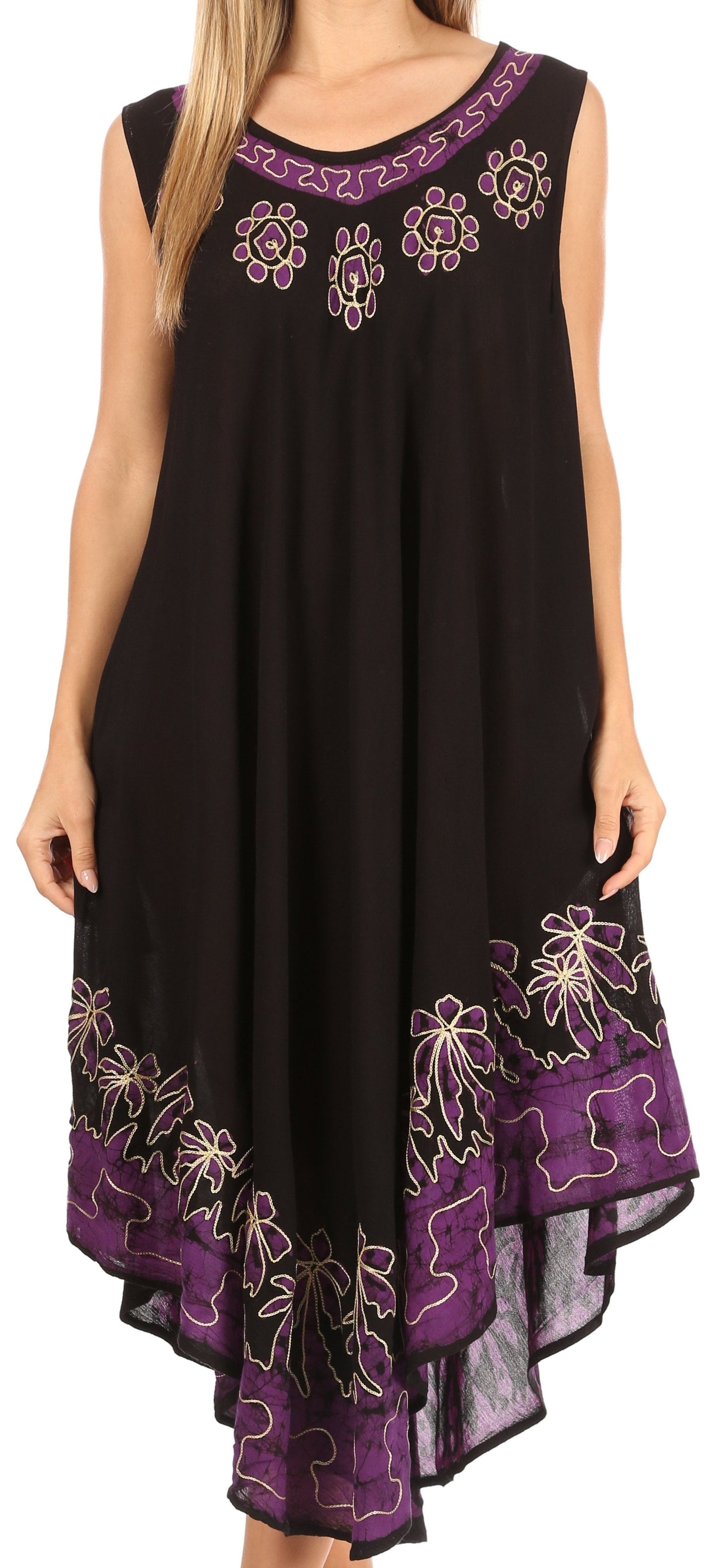 Sakkas Sundari Caftan Tank Dress / Cover Up - Concordia Style Boutique