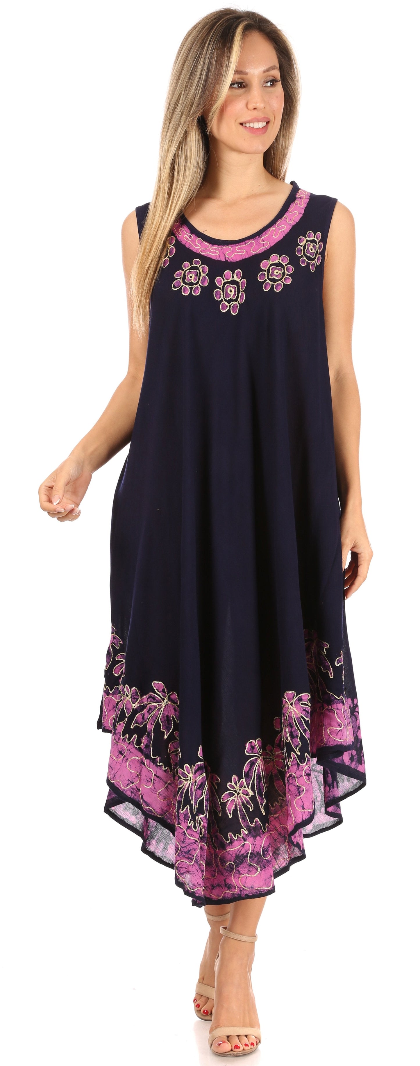 Sakkas Sundari Caftan Tank Dress / Cover Up - Concordia Style Boutique