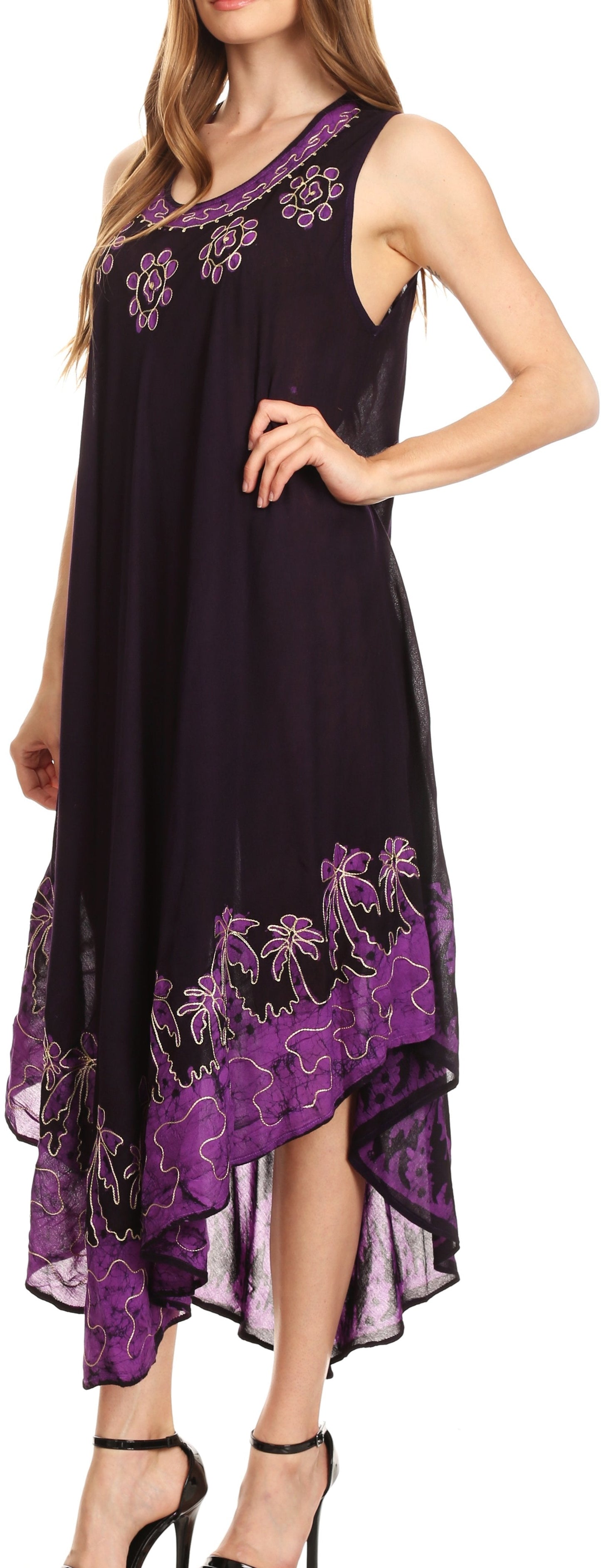 Sakkas Sundari Caftan Tank Dress / Cover Up - Concordia Style Boutique