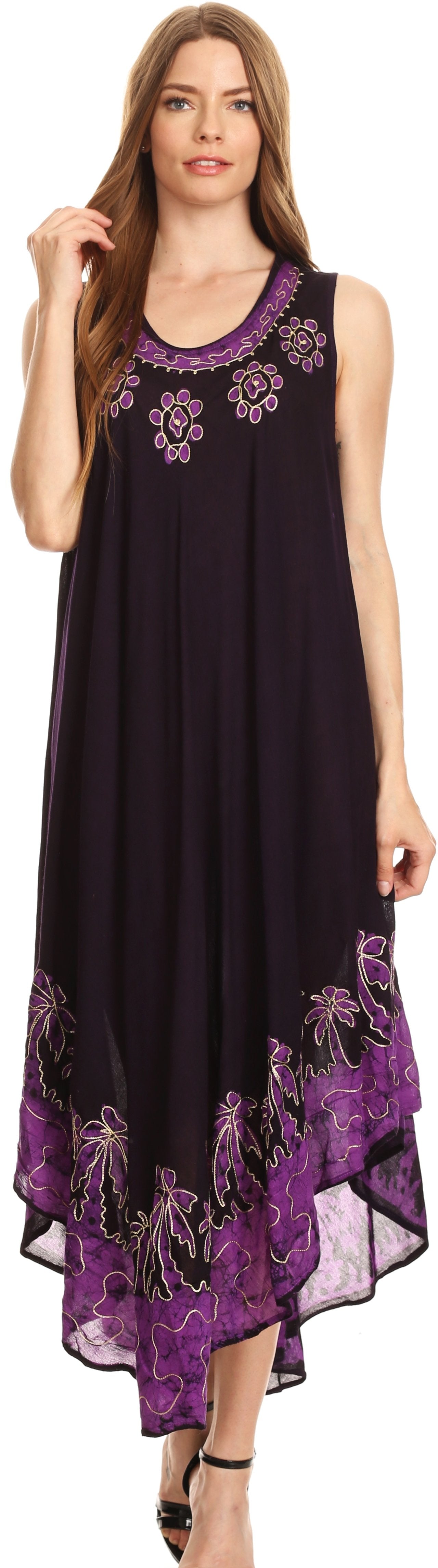 Sakkas Sundari Caftan Tank Dress / Cover Up - Concordia Style Boutique
