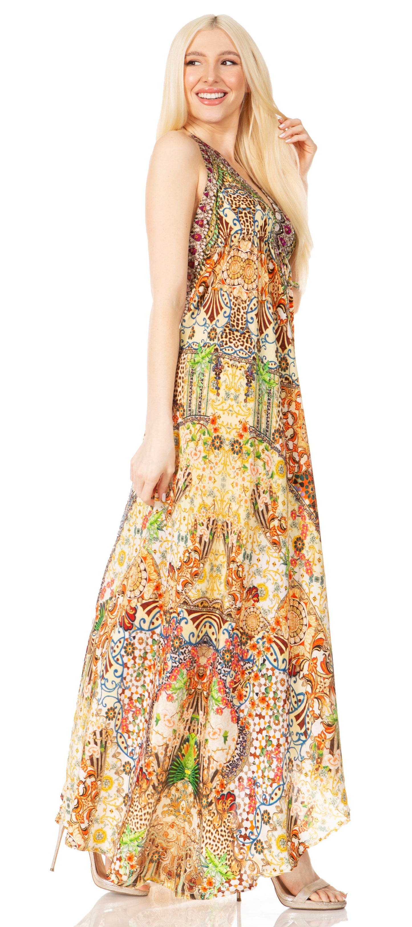Sakkas Lizi 2 Women's High-Low Halter Maxi Dress for Beach and Vacation Parties - Concordia Style Boutique