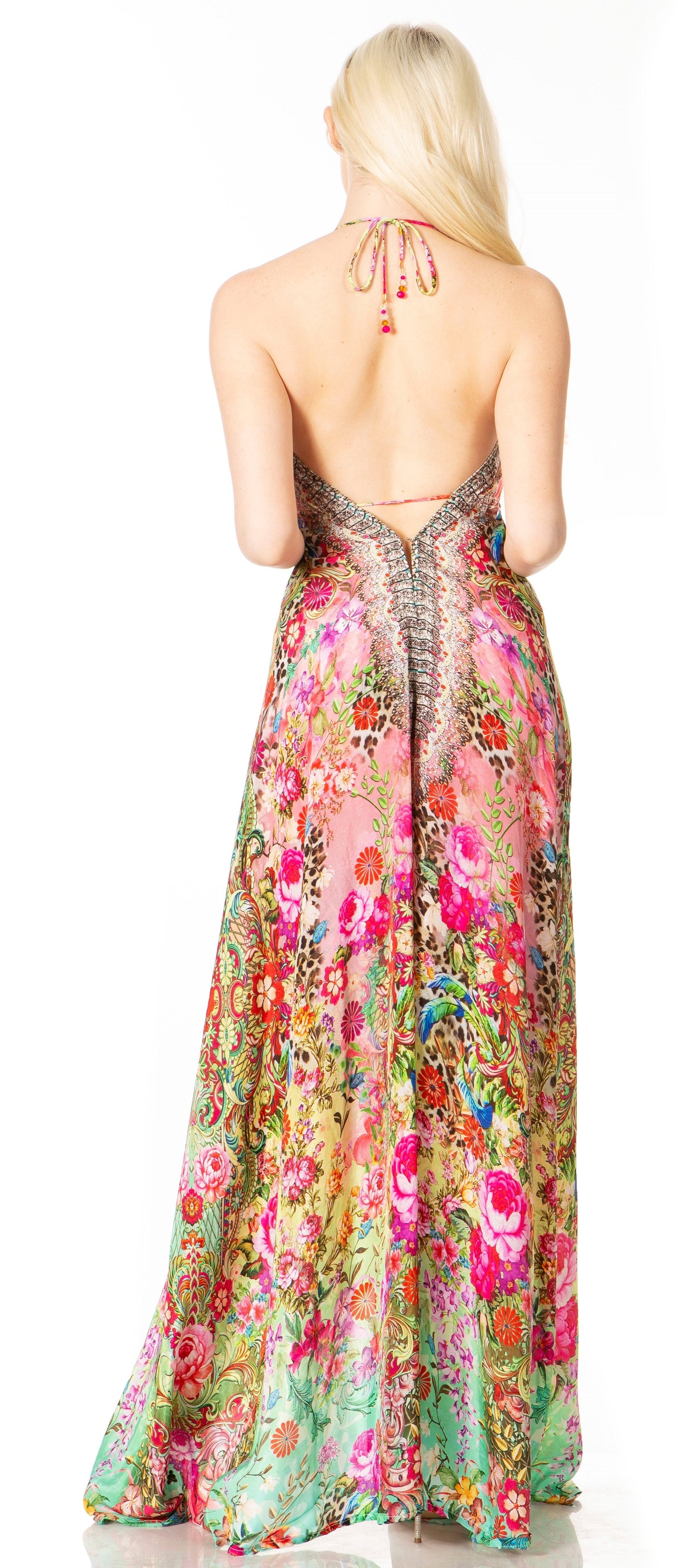 Sakkas Lizi 2 Women's High-Low Halter Maxi Dress for Beach and Vacation Parties - Concordia Style Boutique