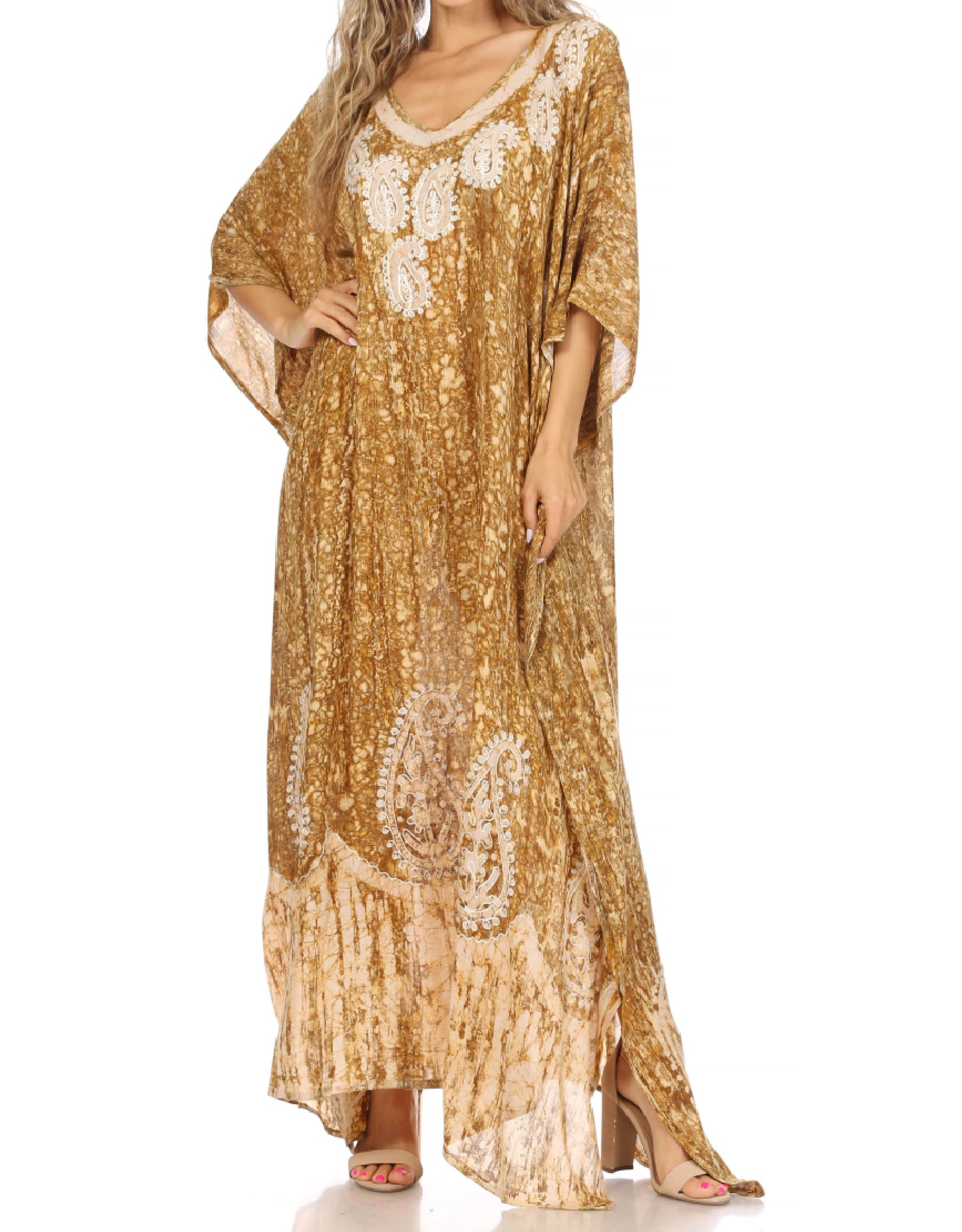 Sakkas Tacy Women's Boho Summer Maxi Dress for Casual or Lounge Wear - Concordia Style Boutique