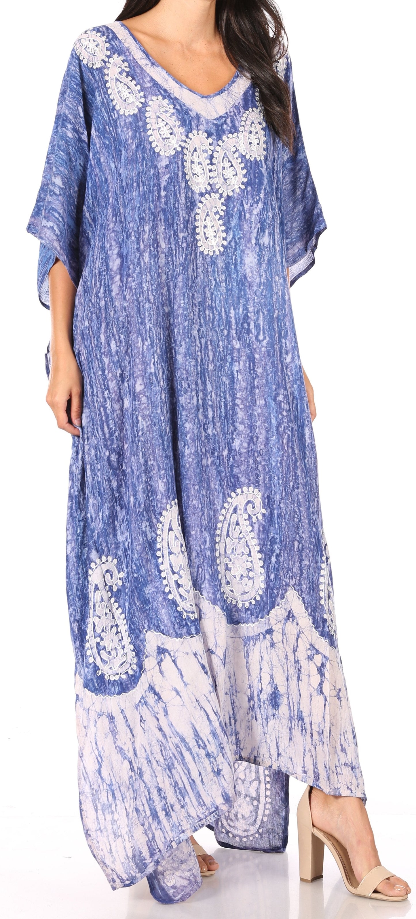 Sakkas Tacy Women's Boho Summer Maxi Dress for Casual or Lounge Wear - Concordia Style Boutique