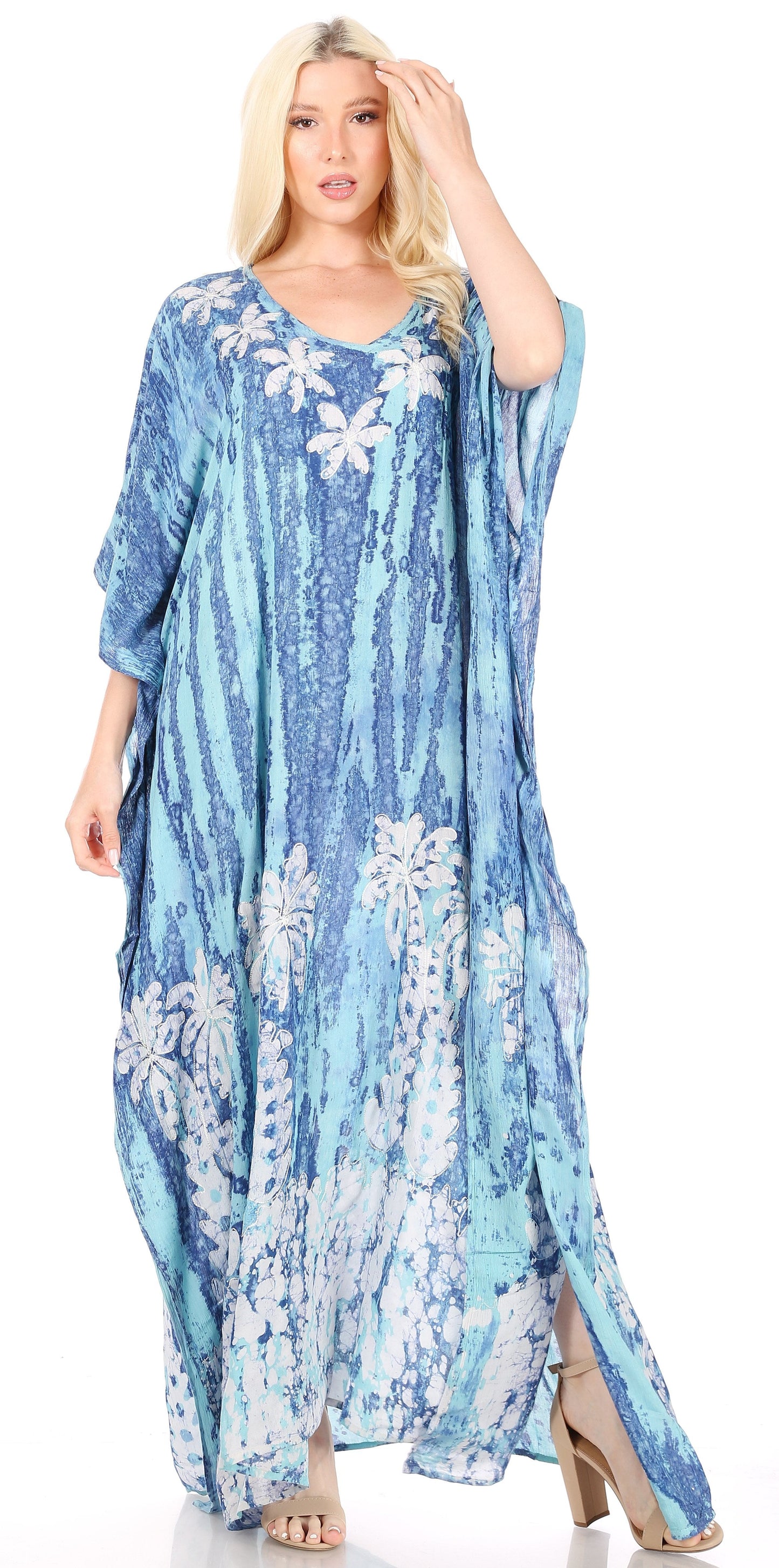 Sakkas Tacy Women's Boho Summer Maxi Dress for Casual or Lounge Wear - Concordia Style Boutique