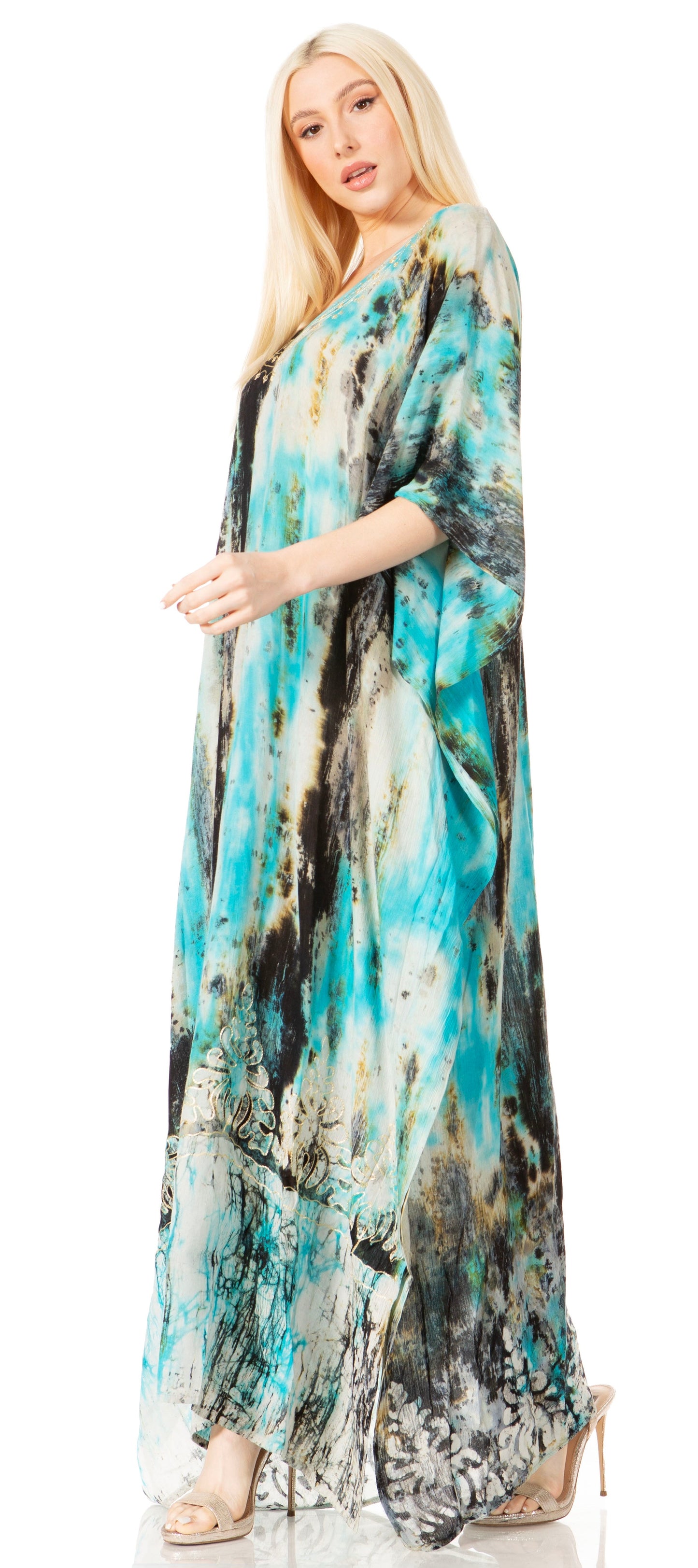 Sakkas Tacy Women's Boho Summer Maxi Dress for Casual or Lounge Wear - Concordia Style Boutique