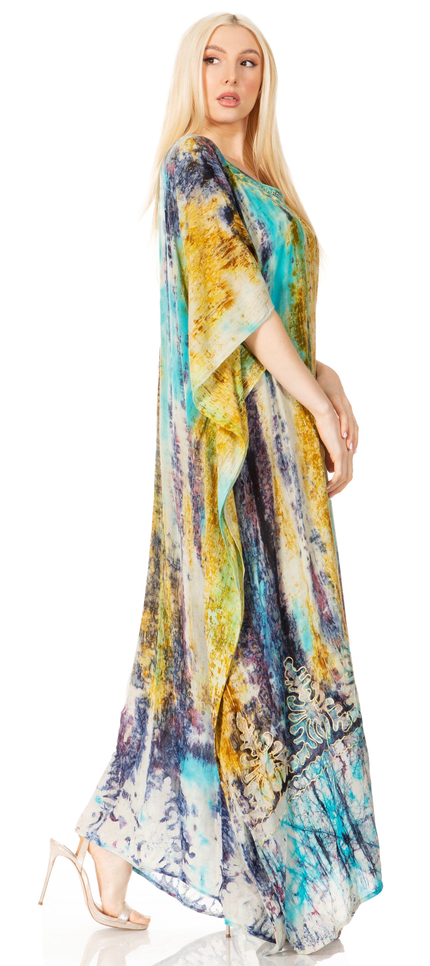 Sakkas Tacy Women's Boho Summer Maxi Dress for Casual or Lounge Wear - Concordia Style Boutique