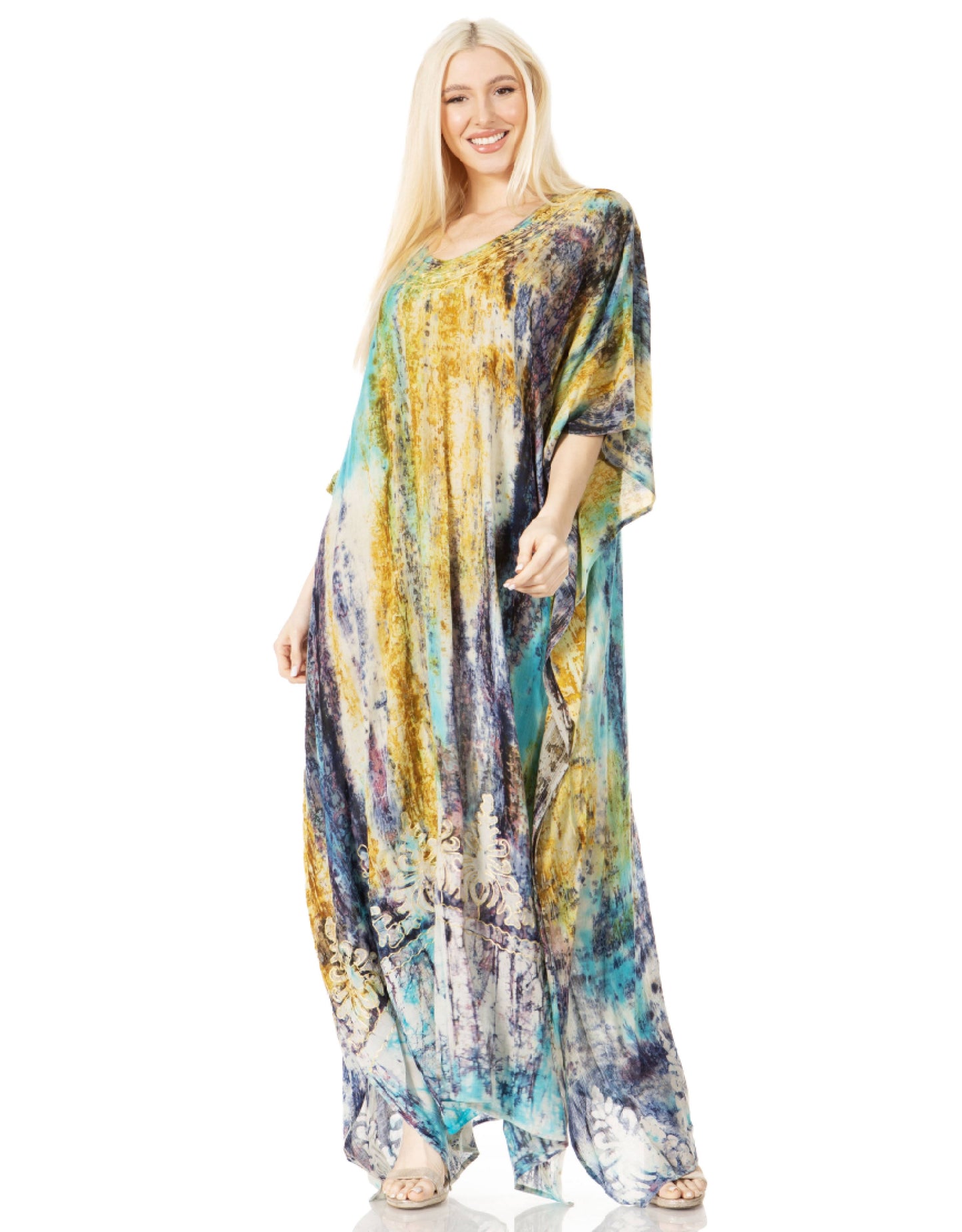 Sakkas Tacy Women's Boho Summer Maxi Dress for Casual or Lounge Wear - Concordia Style Boutique