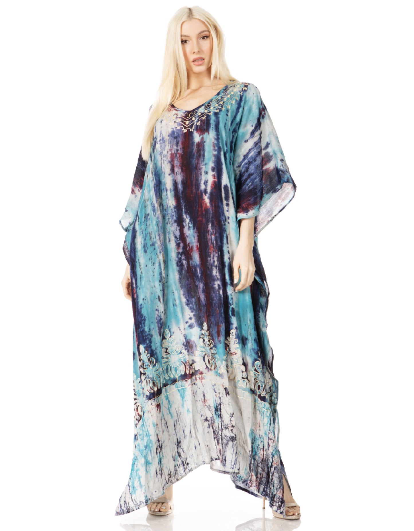 Sakkas Tacy Women's Boho Summer Maxi Dress for Casual or Lounge Wear - Concordia Style Boutique