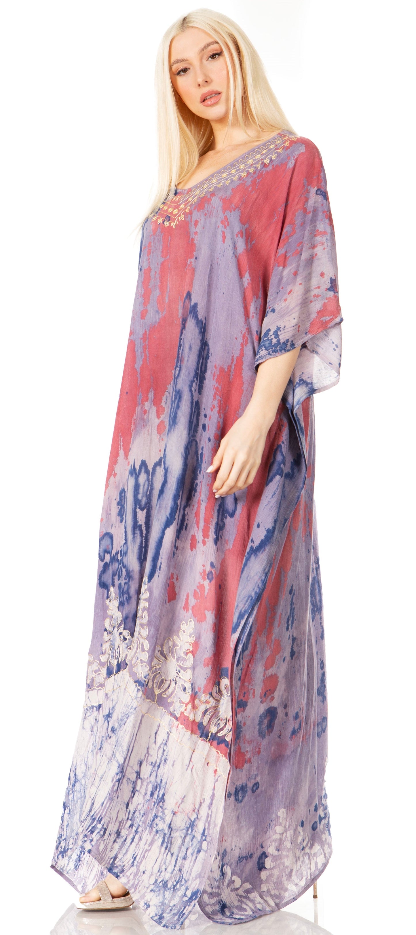 Sakkas Tacy Women's Boho Summer Maxi Dress for Casual or Lounge Wear - Concordia Style Boutique