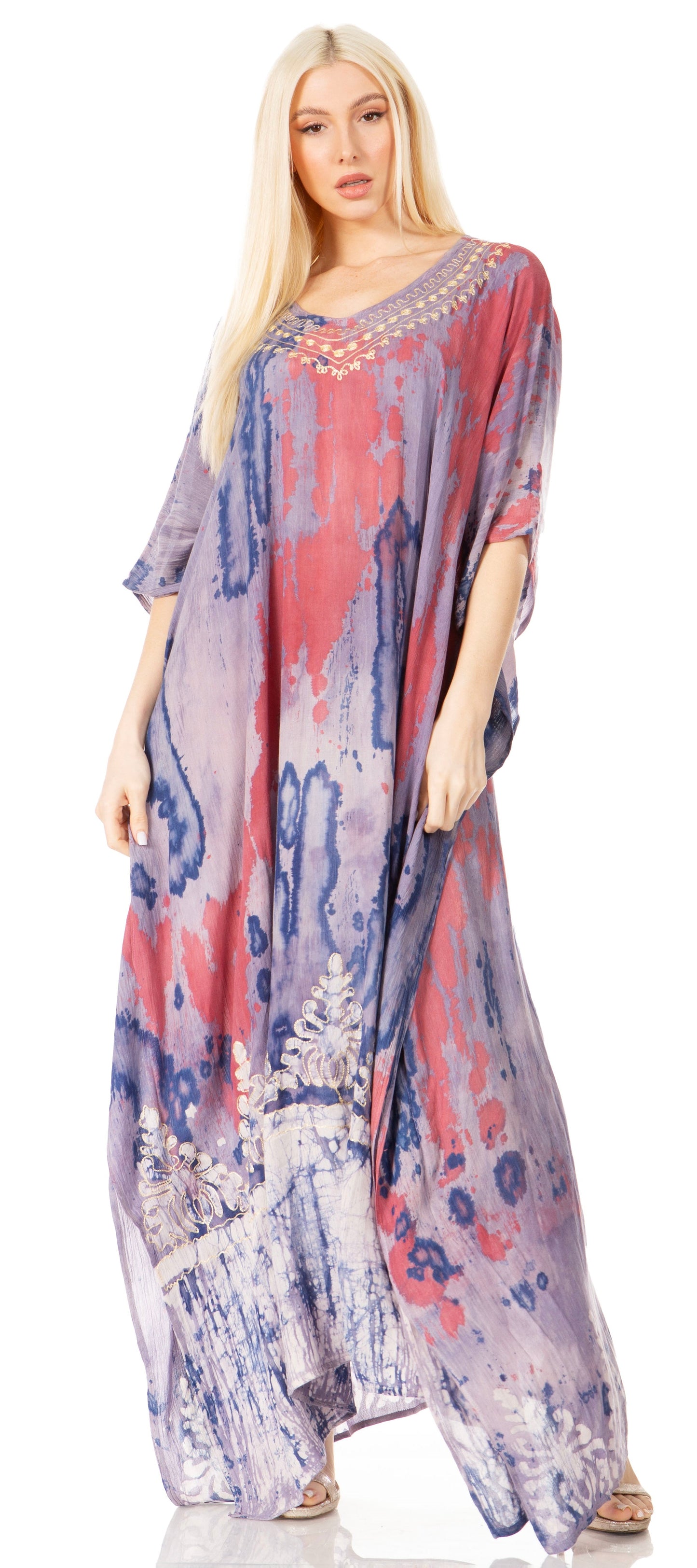 Sakkas Tacy Women's Boho Summer Maxi Dress for Casual or Lounge Wear - Concordia Style Boutique