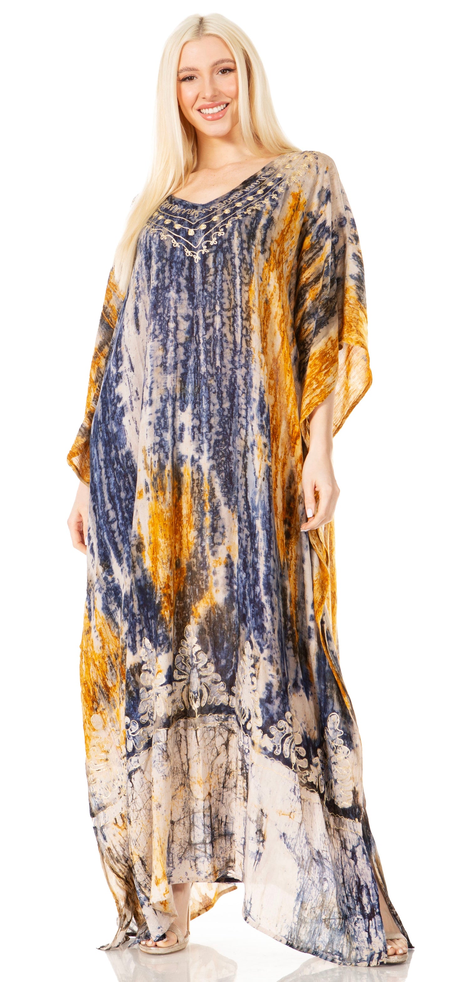 Sakkas Tacy Women's Boho Summer Maxi Dress for Casual or Lounge Wear - Concordia Style Boutique