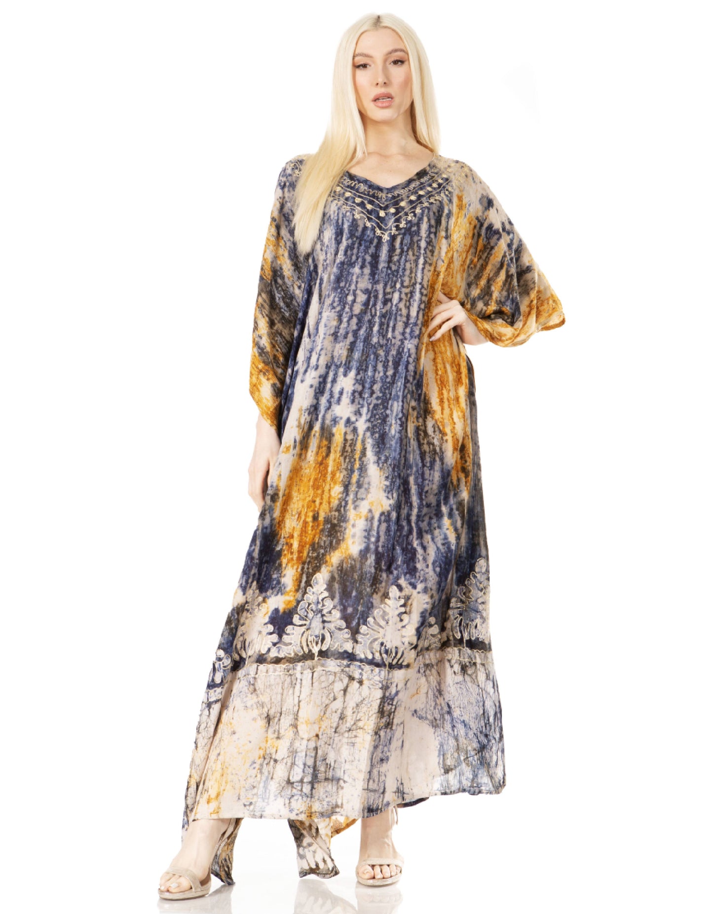 Sakkas Tacy Women's Boho Summer Maxi Dress for Casual or Lounge Wear - Concordia Style Boutique