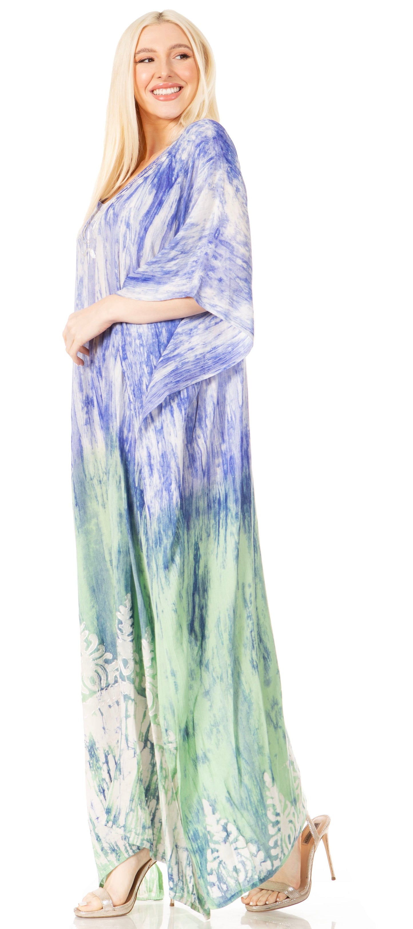 Sakkas Tacy Women's Boho Summer Maxi Dress for Casual or Lounge Wear - Concordia Style Boutique