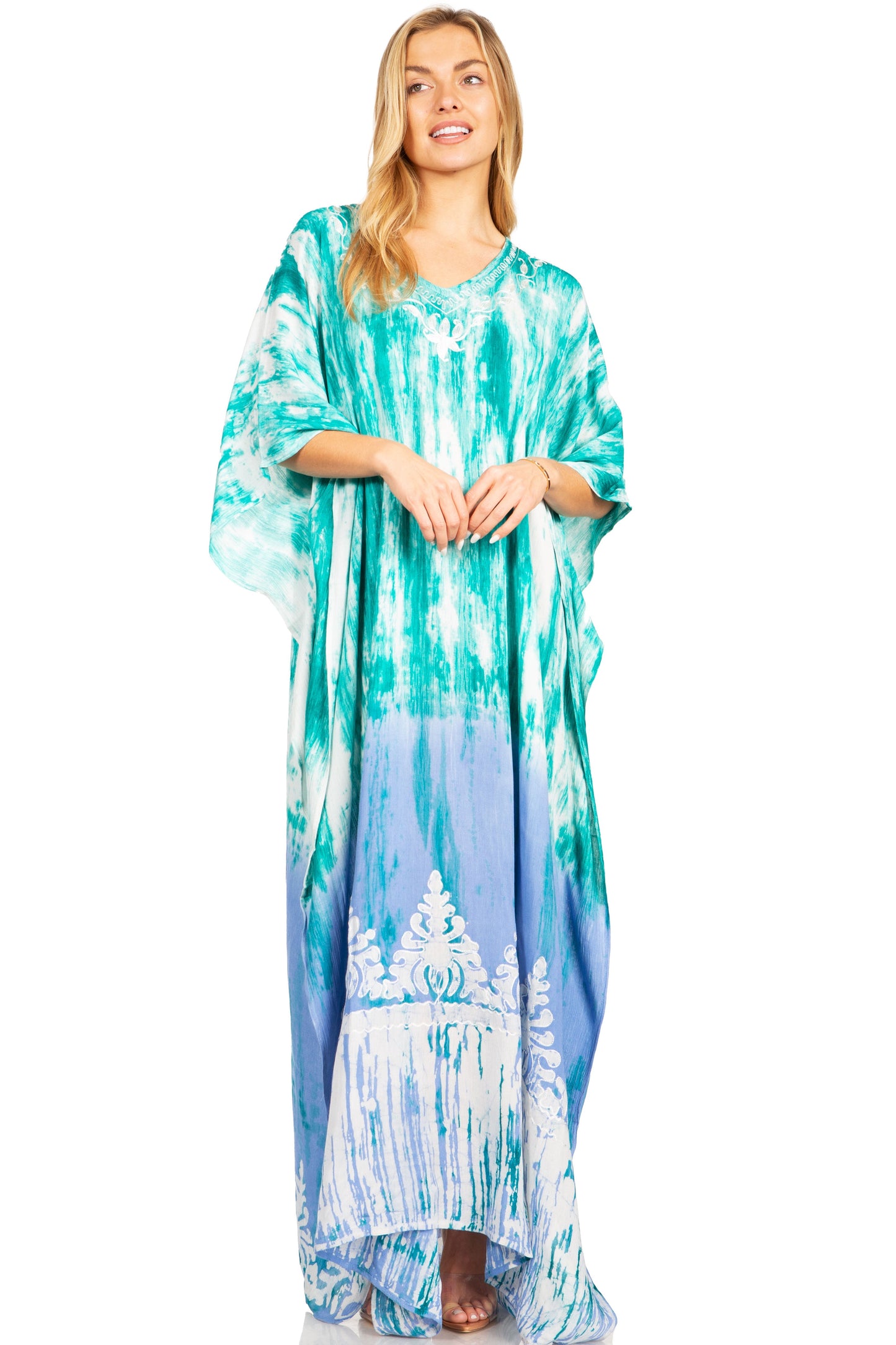 Sakkas Tacy Women's Boho Summer Maxi Dress for Casual or Lounge Wear - Concordia Style Boutique