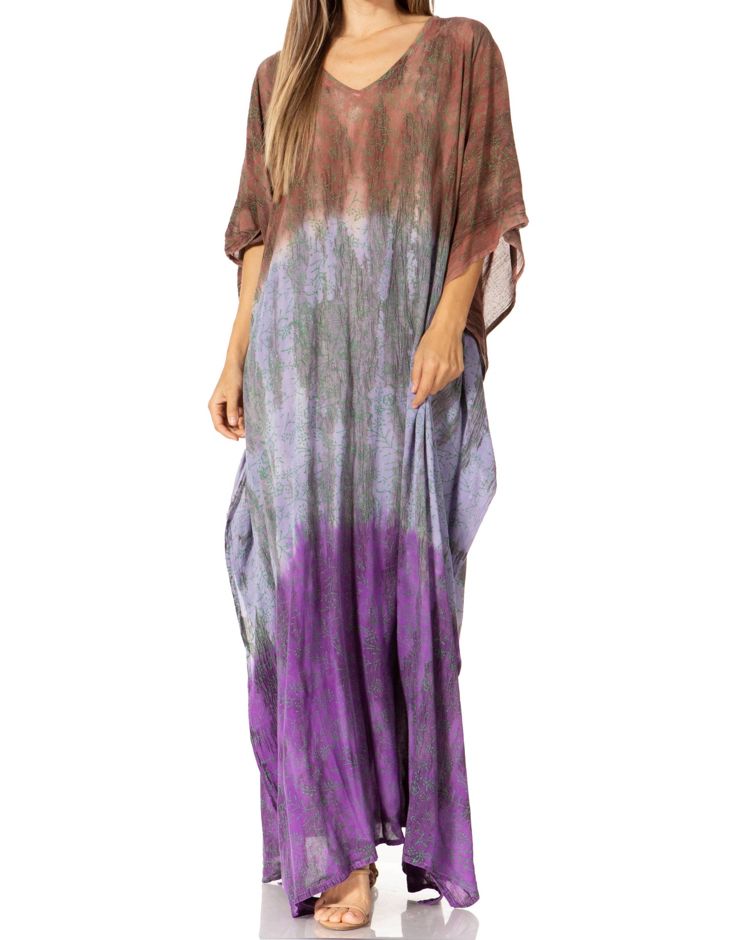 Sakkas Tacy Women's Boho Summer Maxi Dress for Casual or Lounge Wear - Concordia Style Boutique