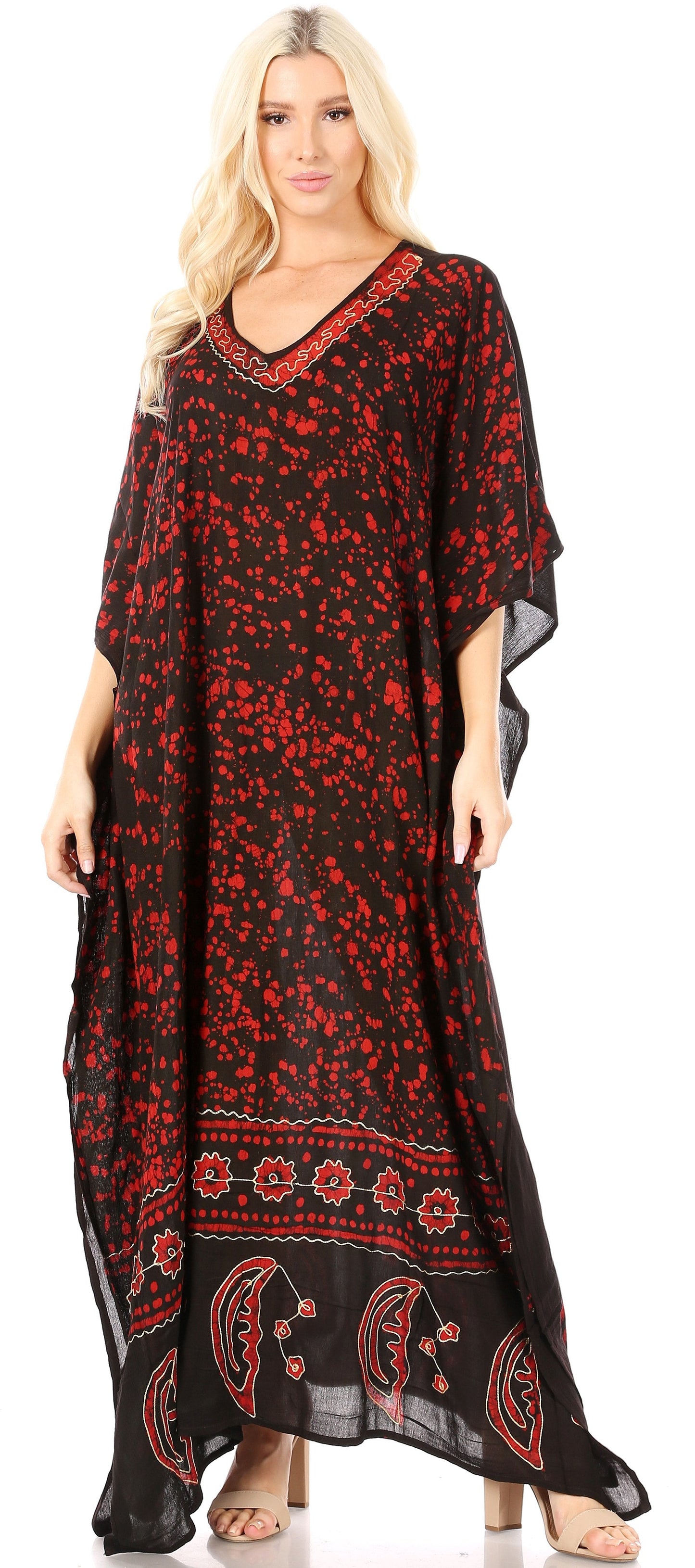 Sakkas Tacy Women's Boho Summer Maxi Dress for Casual or Lounge Wear - Concordia Style Boutique