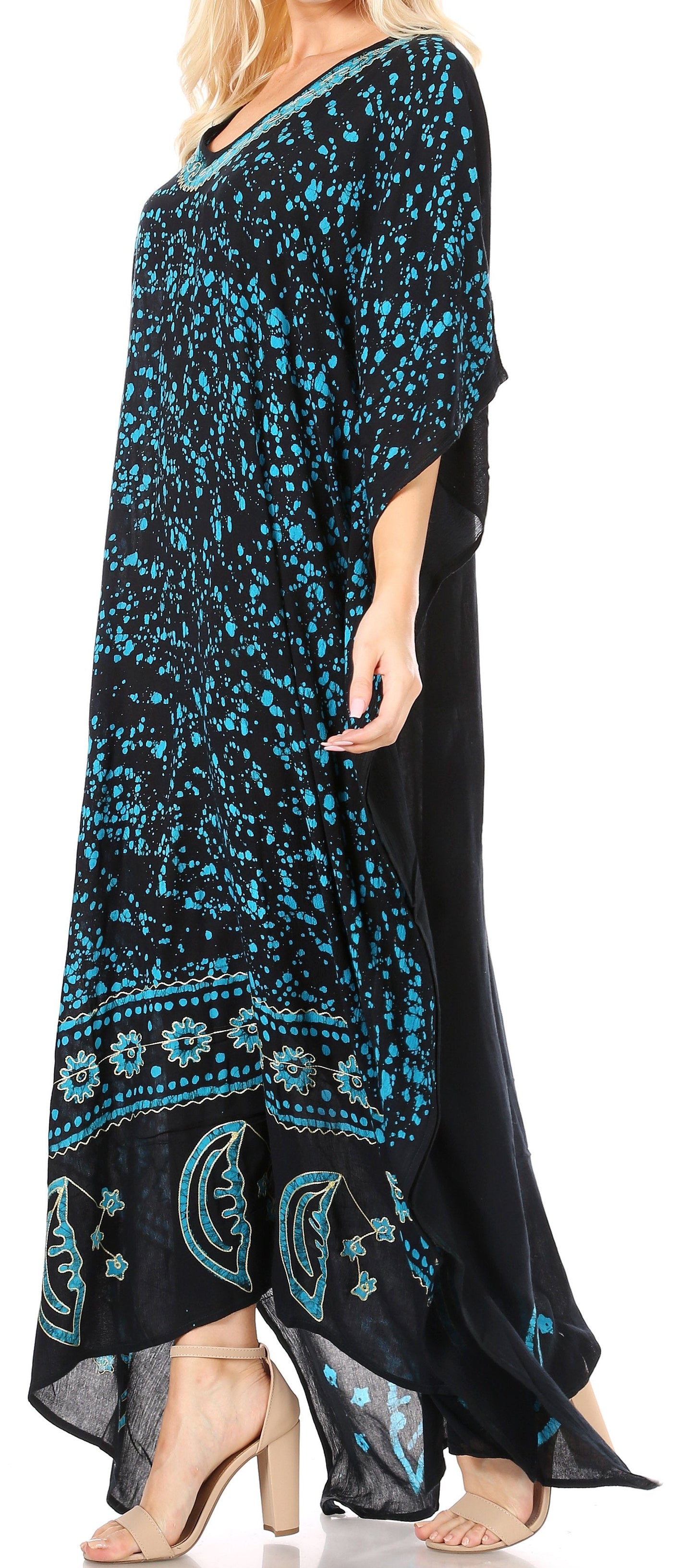 Sakkas Tacy Women's Boho Summer Maxi Dress for Casual or Lounge Wear - Concordia Style Boutique