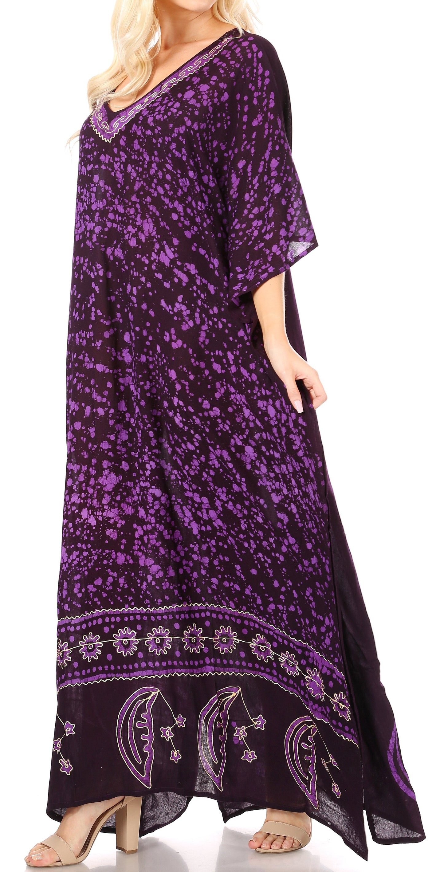 Sakkas Tacy Women's Boho Summer Maxi Dress for Casual or Lounge Wear - Concordia Style Boutique