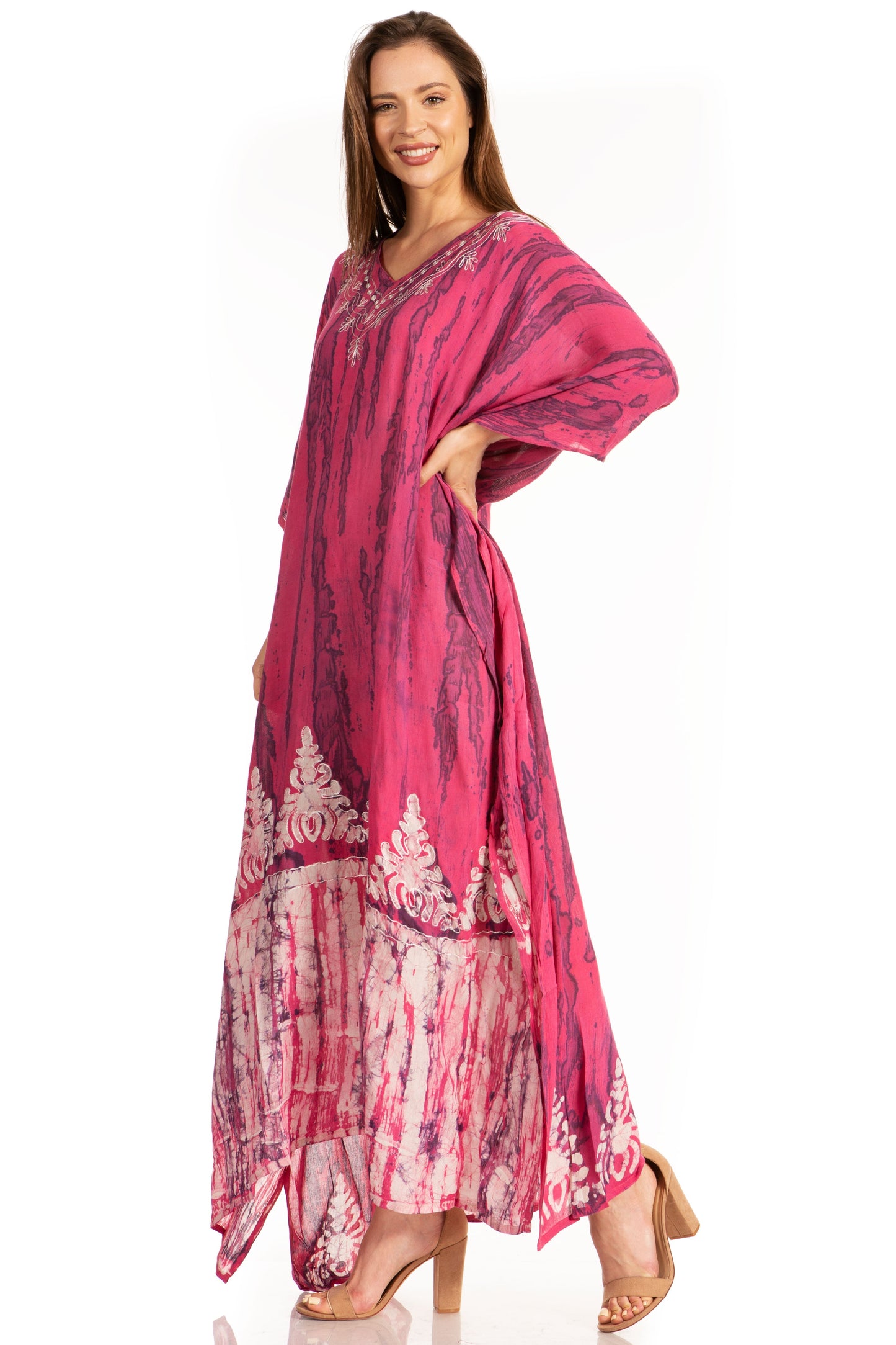 Sakkas Tacy Women's Boho Summer Maxi Dress for Casual or Lounge Wear - Concordia Style Boutique