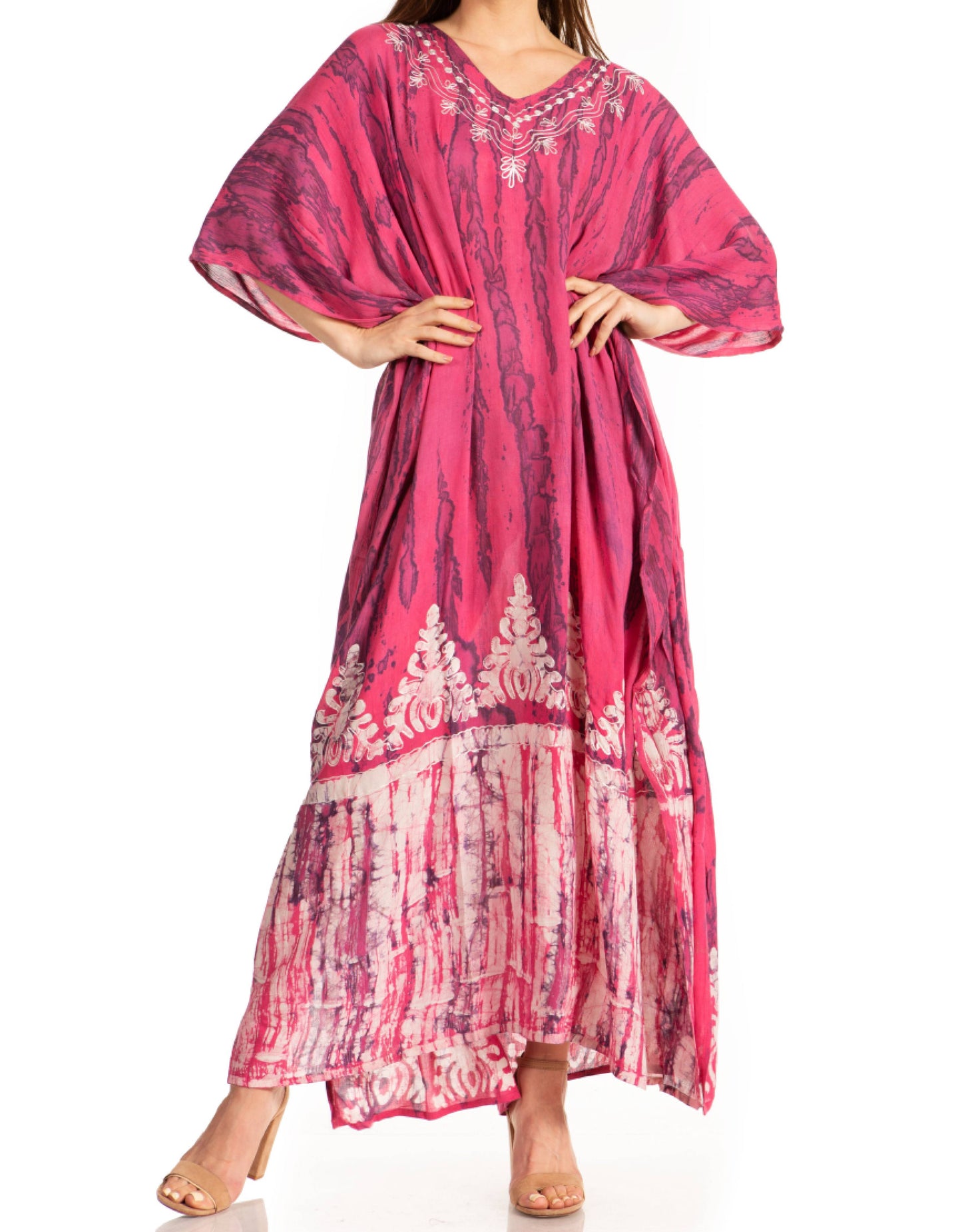 Sakkas Tacy Women's Boho Summer Maxi Dress for Casual or Lounge Wear - Concordia Style Boutique