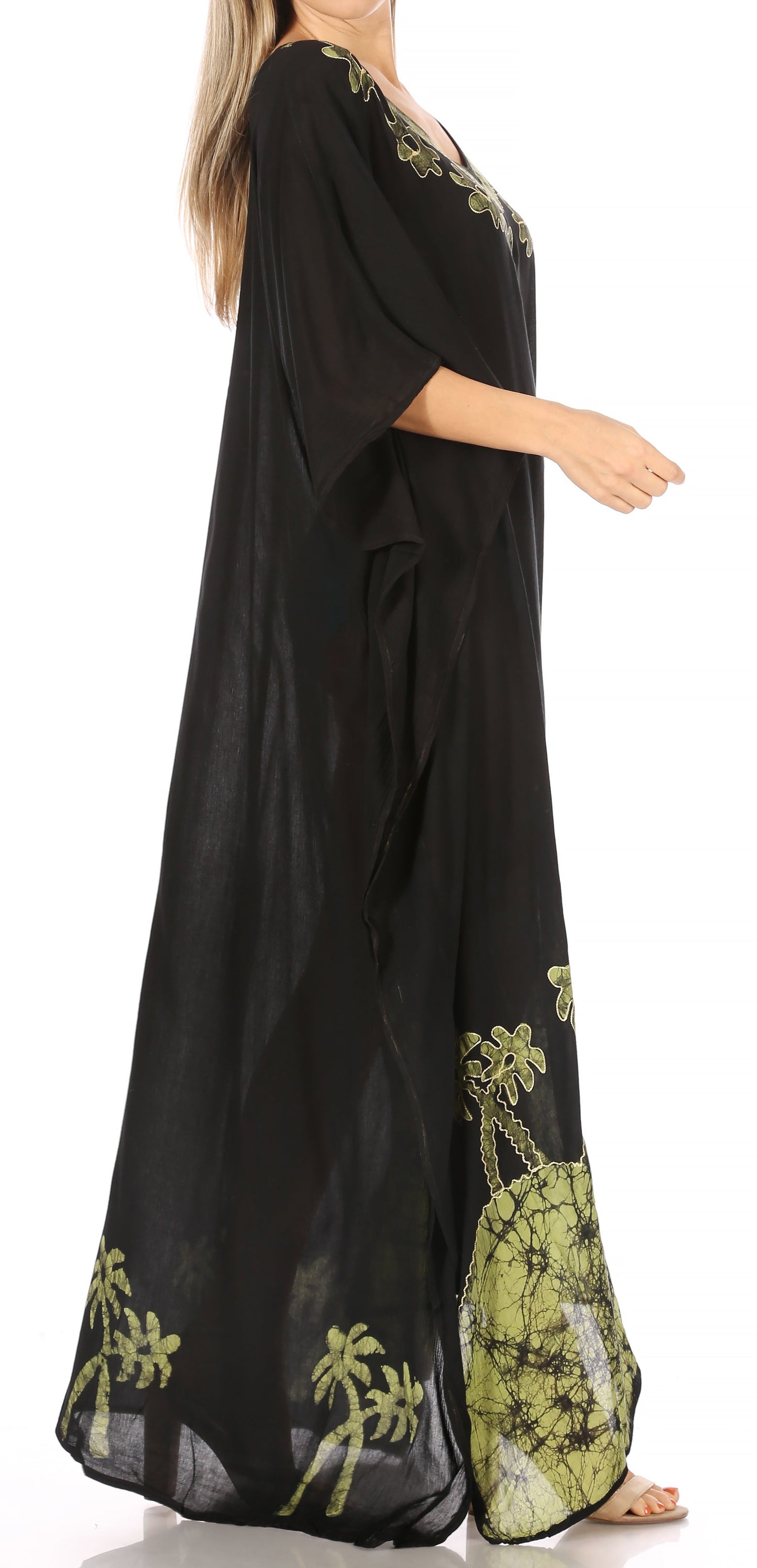Sakkas Leonor Women's Boho Casual Long Maxi Caftan Dress Kaftan Cover-up LougeWear - Concordia Style Boutique