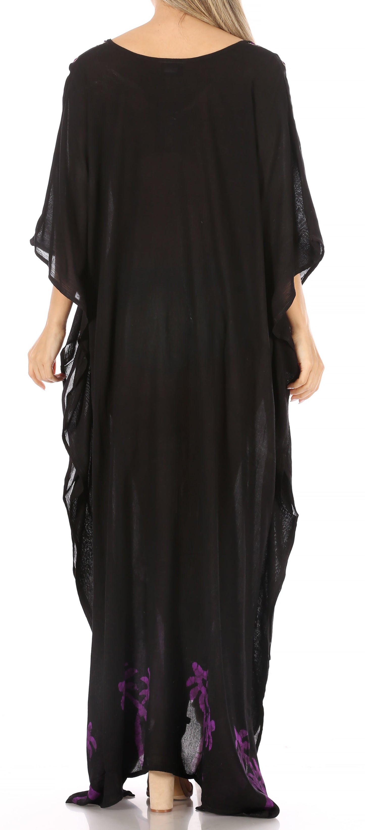 Sakkas Leonor Women's Boho Casual Long Maxi Caftan Dress Kaftan Cover-up LougeWear - Concordia Style Boutique