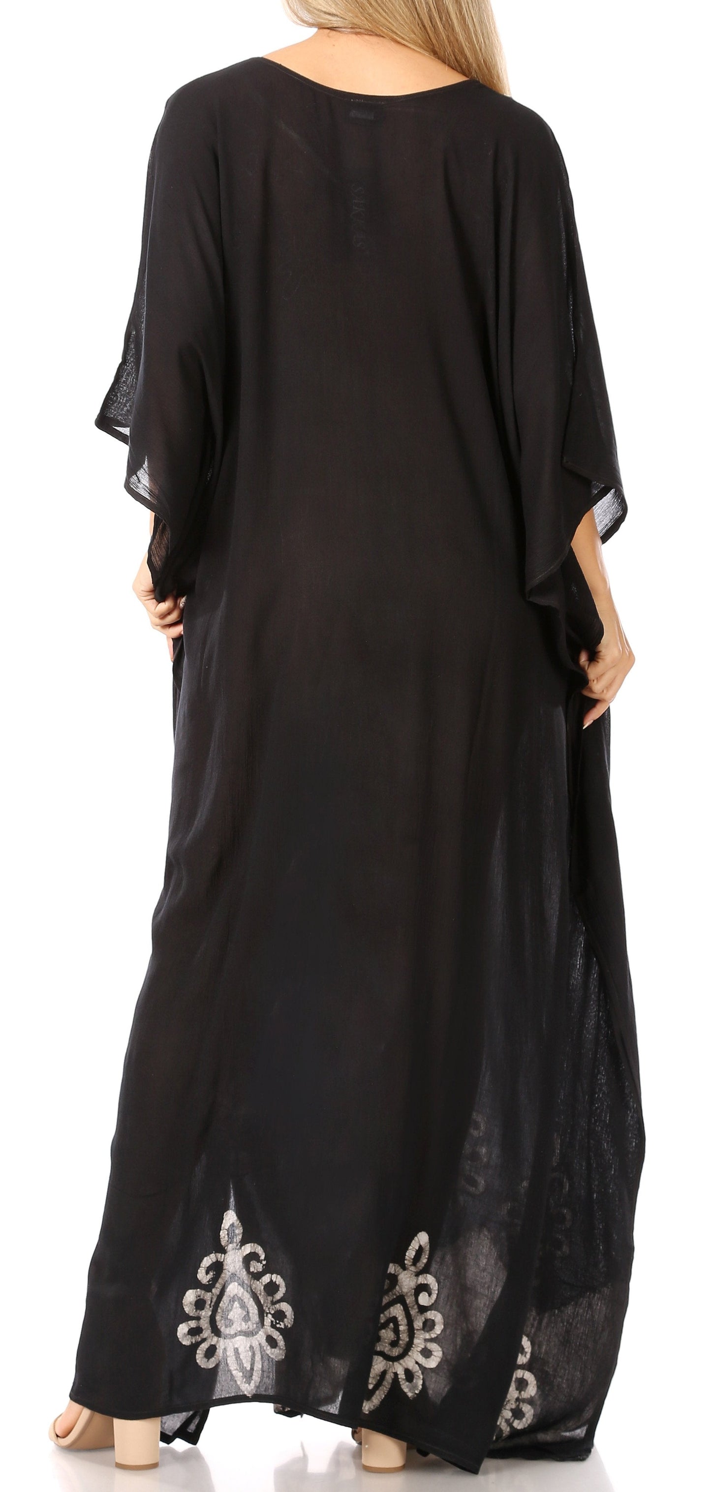 Sakkas Leonor Women's Boho Casual Long Maxi Caftan Dress Kaftan Cover-up LougeWear - Concordia Style Boutique